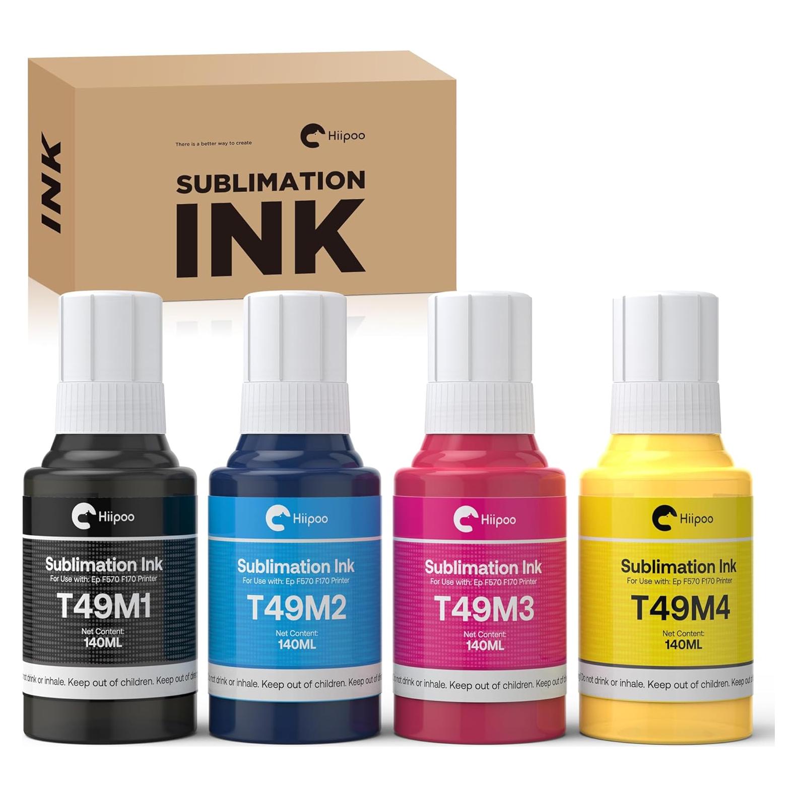 Tinta de Sublimación Hiipoo T49M 560ML para Epson F170 F570