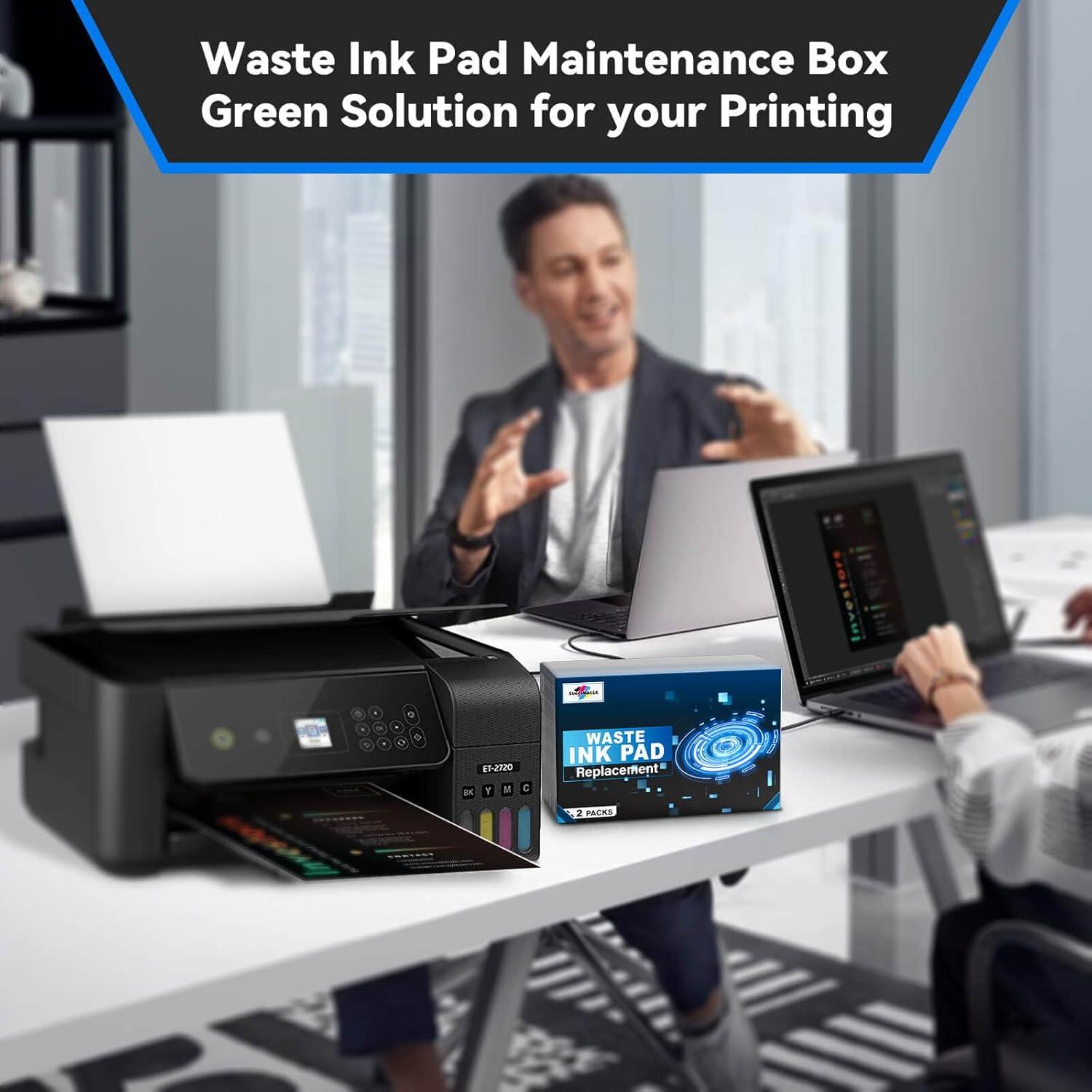 Reemplazo Almohadilla de Tinta Residual Sublimaker ET-2800/ET-4800 (2 Paquetes)