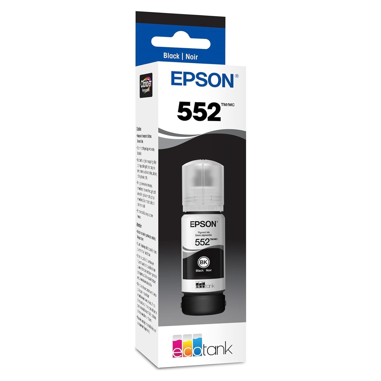 Tinta Botella EcoTank Epson 552 Negra 70 mL para ET-8500/ET-8550