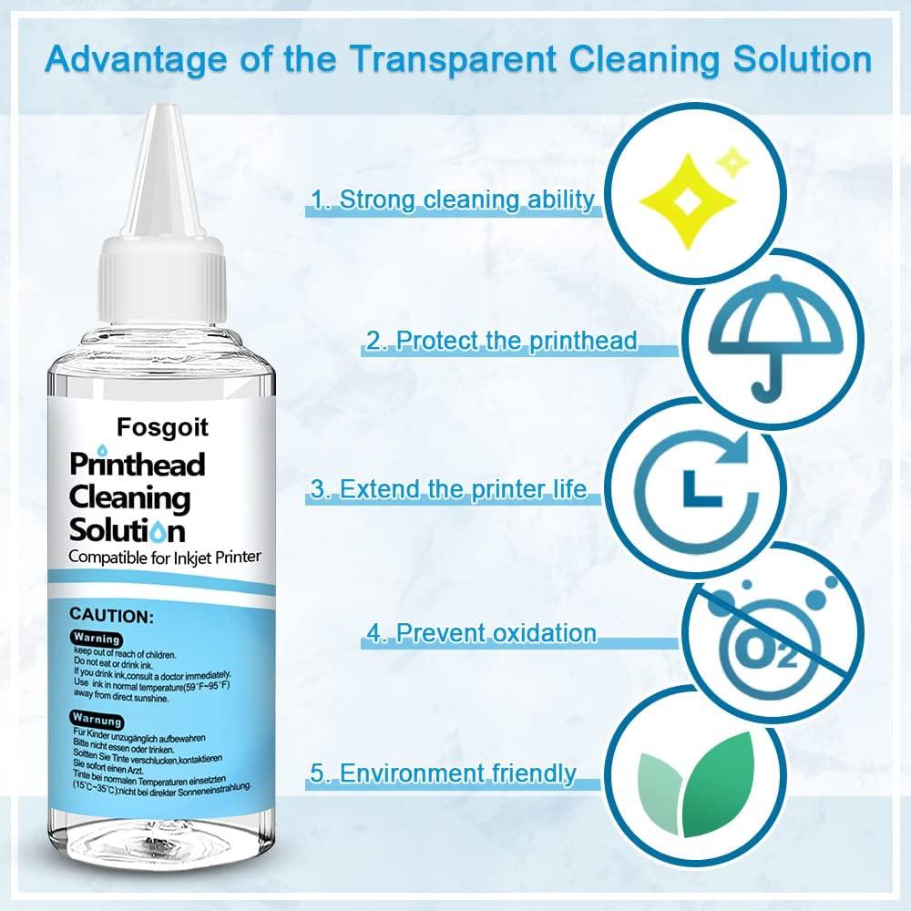 Kit de limpieza de cabezales de impresora Fosgoit 100mL