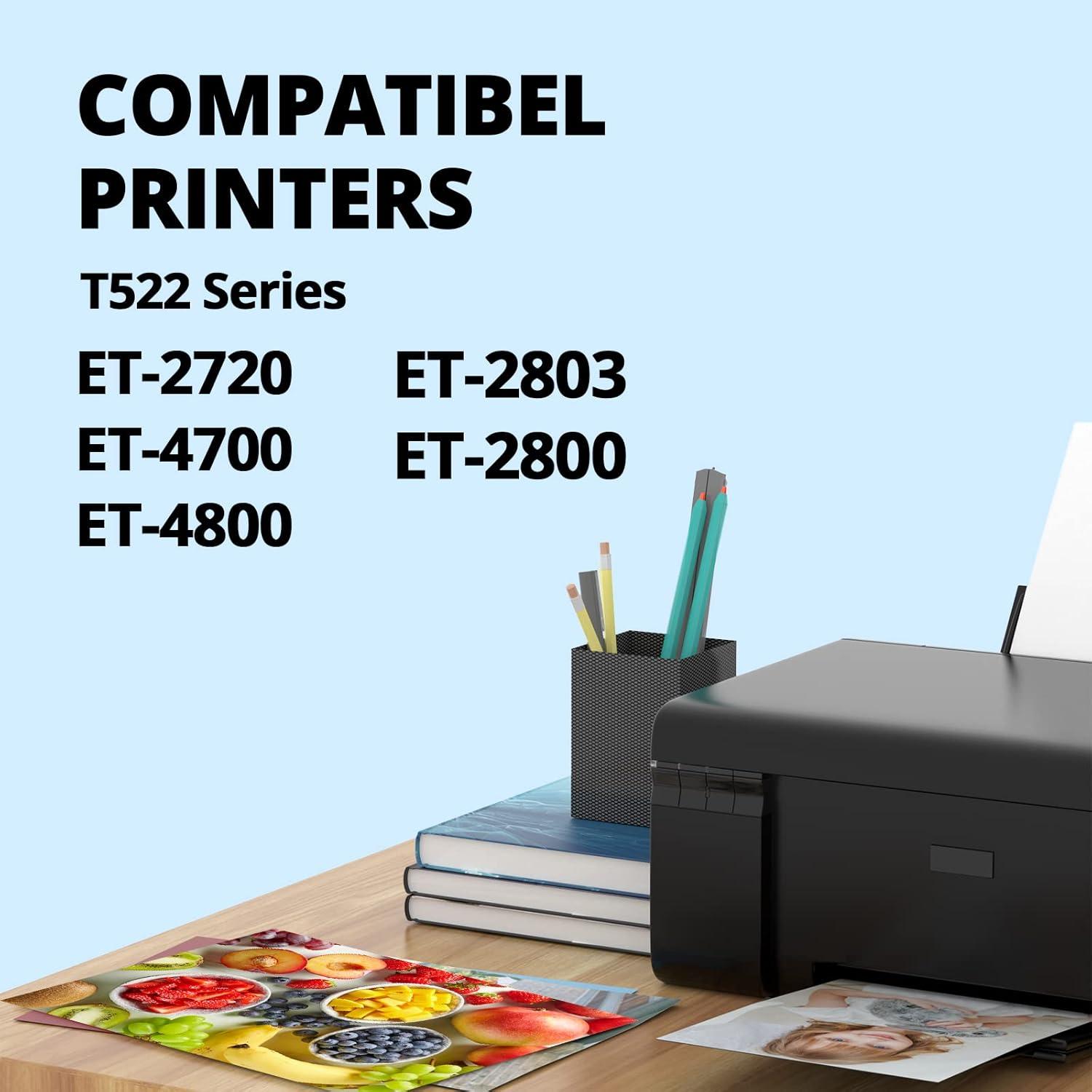 Botellas de Tinta Negra Compatible 522 FASTINK - 3 x 70ML