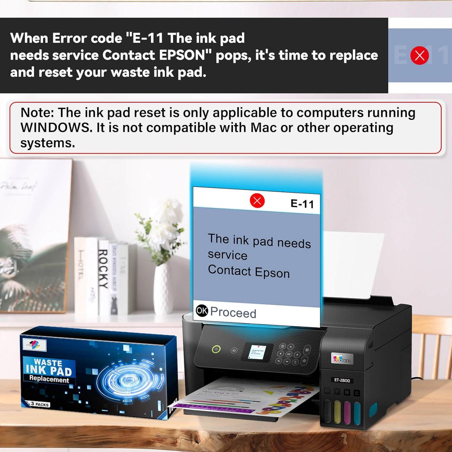 Reemplazo Almohadilla de Tinta Residual Sublimaker ET-2800/ET-4800