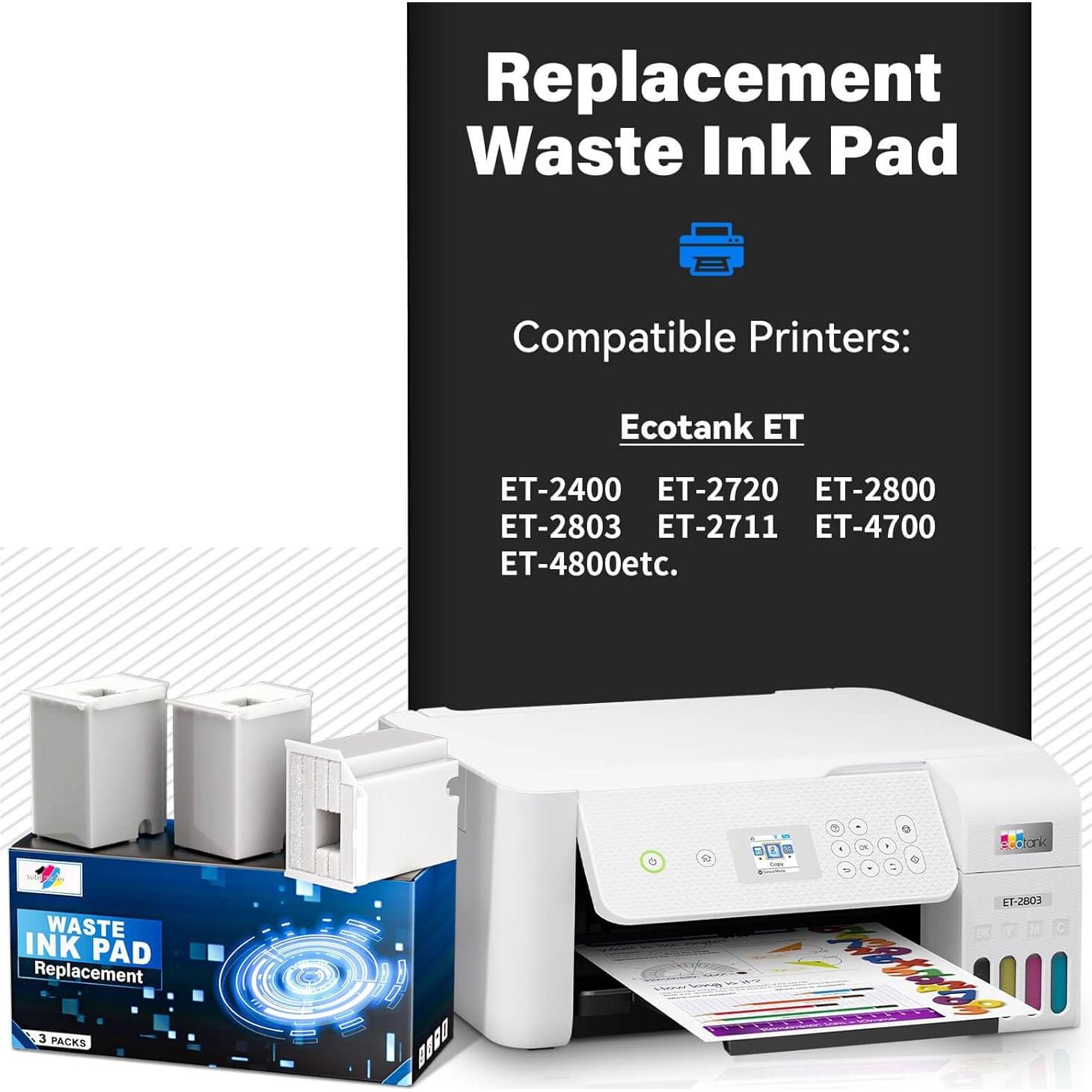 Reemplazo Almohadilla de Tinta Residual Sublimaker ET-2800/ET-4800