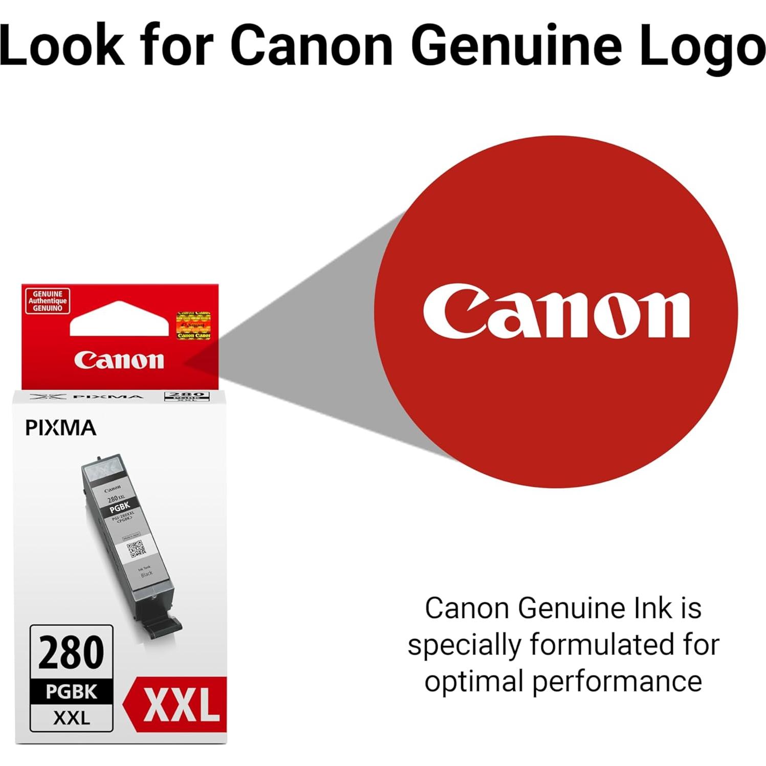 Tinta Negra Pigmento Canon PGI-280XXL Original para Impresoras