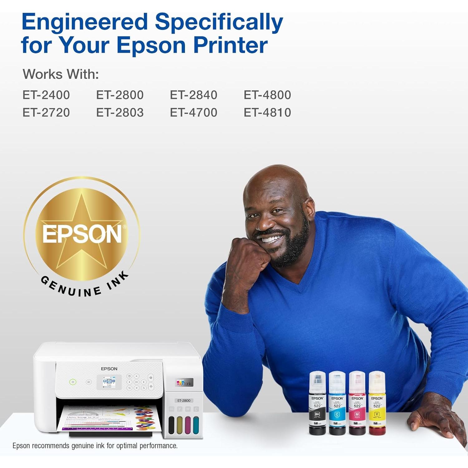 Botella de Tinta Magenta Epson EcoTank T522320-S Ultra Alta Capacidad