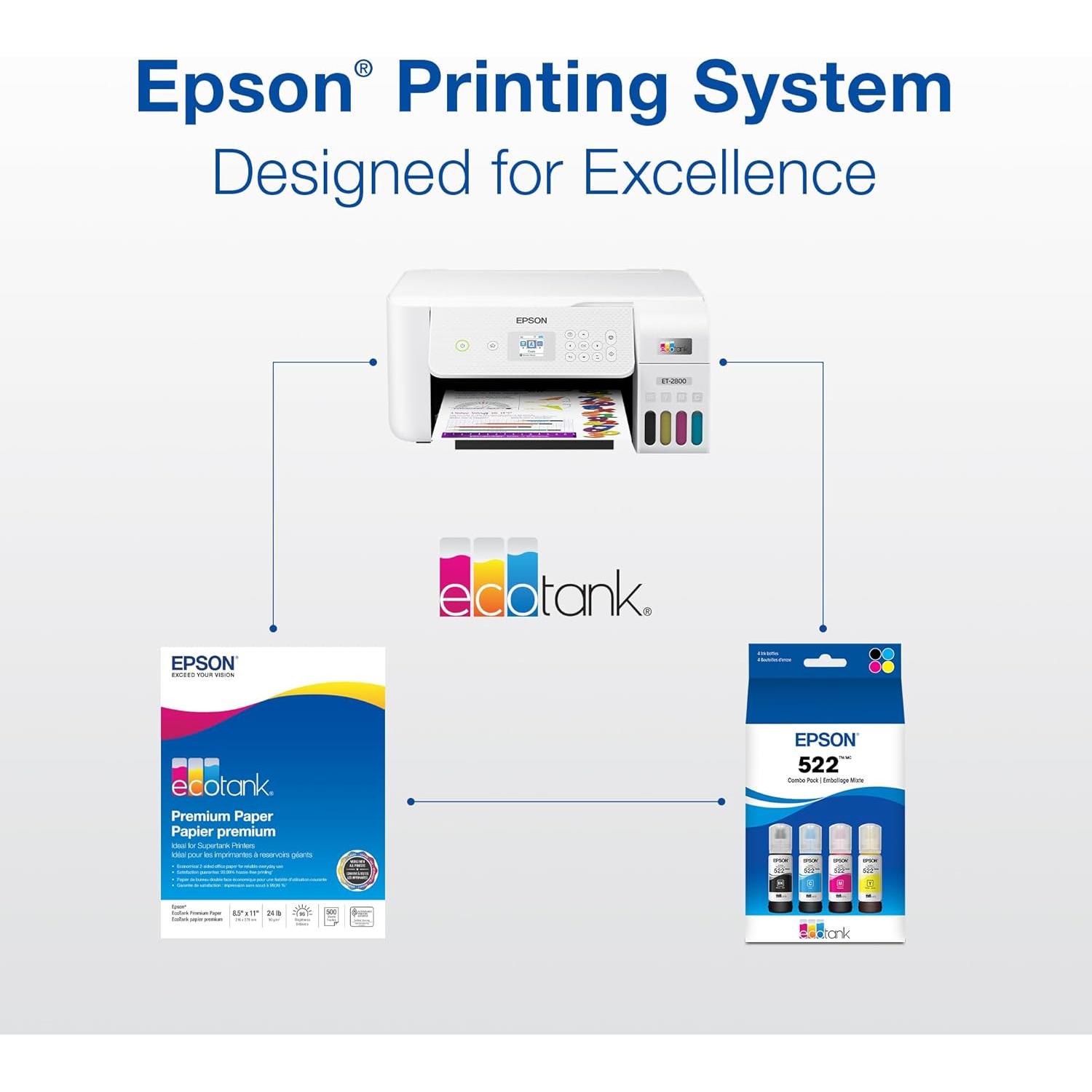 Botella de Tinta Magenta Epson EcoTank T522320-S Ultra Alta Capacidad
