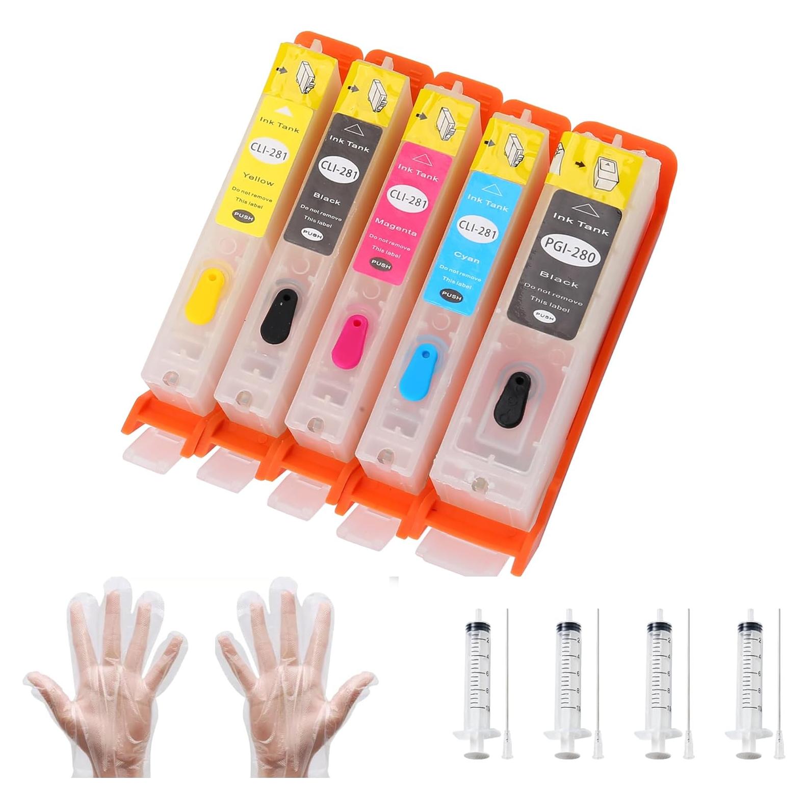 Cartuchos de tinta rellenables vacíos MeiZHoudy 280XXL 281XXL