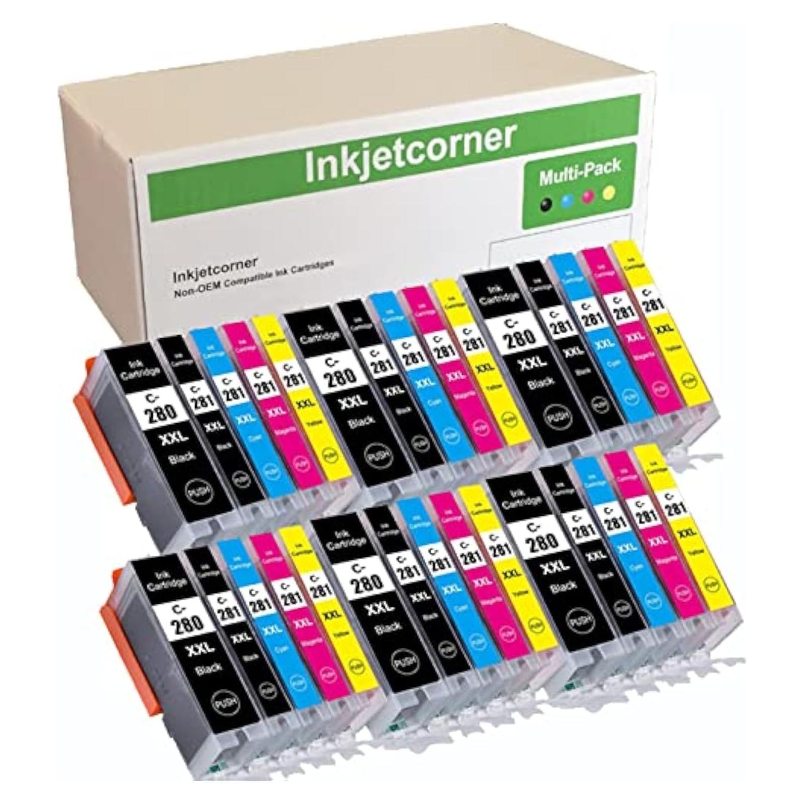 Cartuchos de tinta Inkjetcorner compatibles PGI-280XXL CLI-281XXL 30-Pack