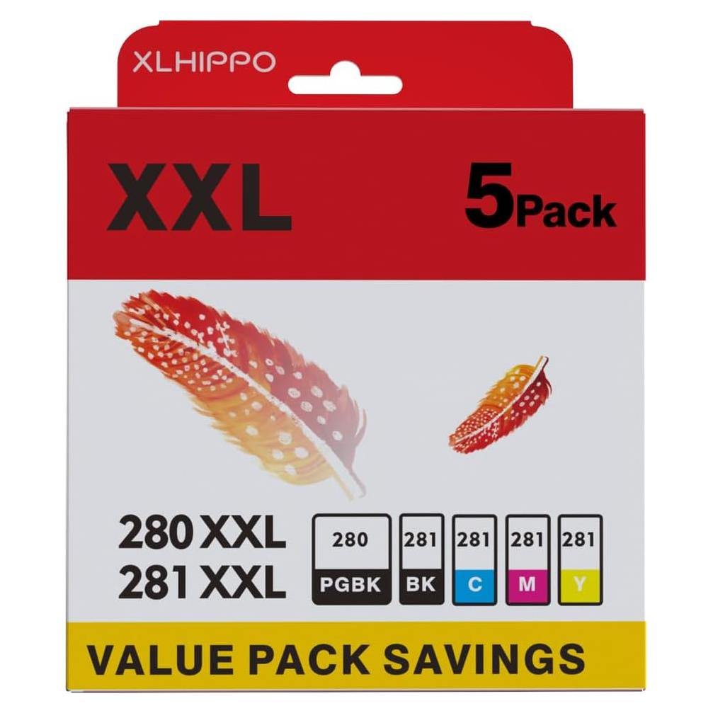 Cartuchos de tinta XLhippo PGI-280XXL CLI-281XXL para Canon