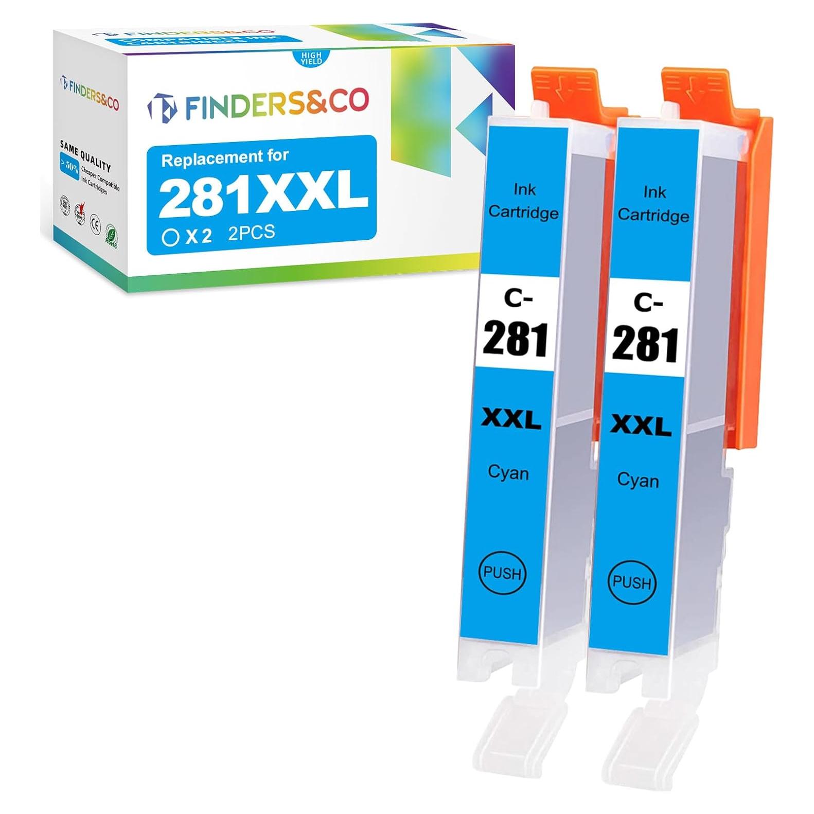 Cartuchos de Tinta Cian CLI-281 XXL Finders & CO - 2 Unidades