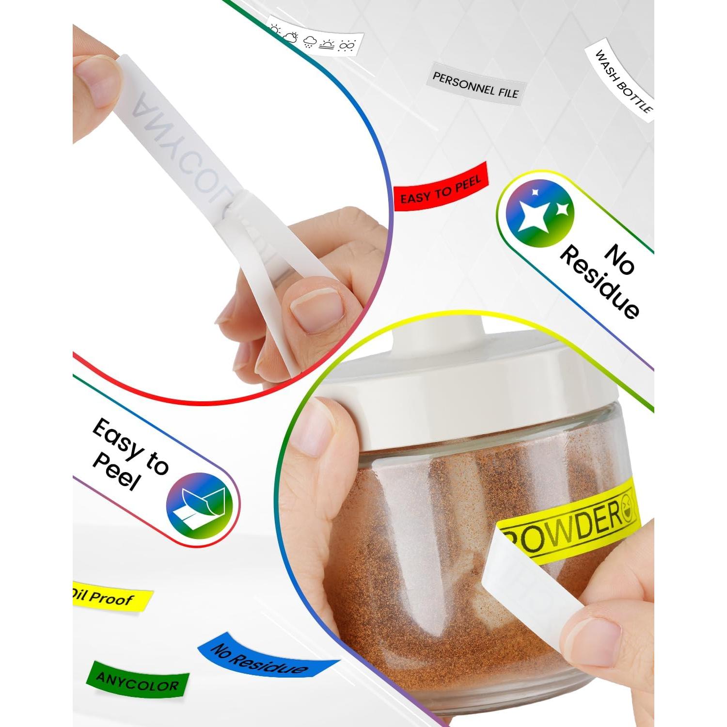 Cinta de Etiqueta Anycolor Dymo D1 6-Pack 12mm x 7m