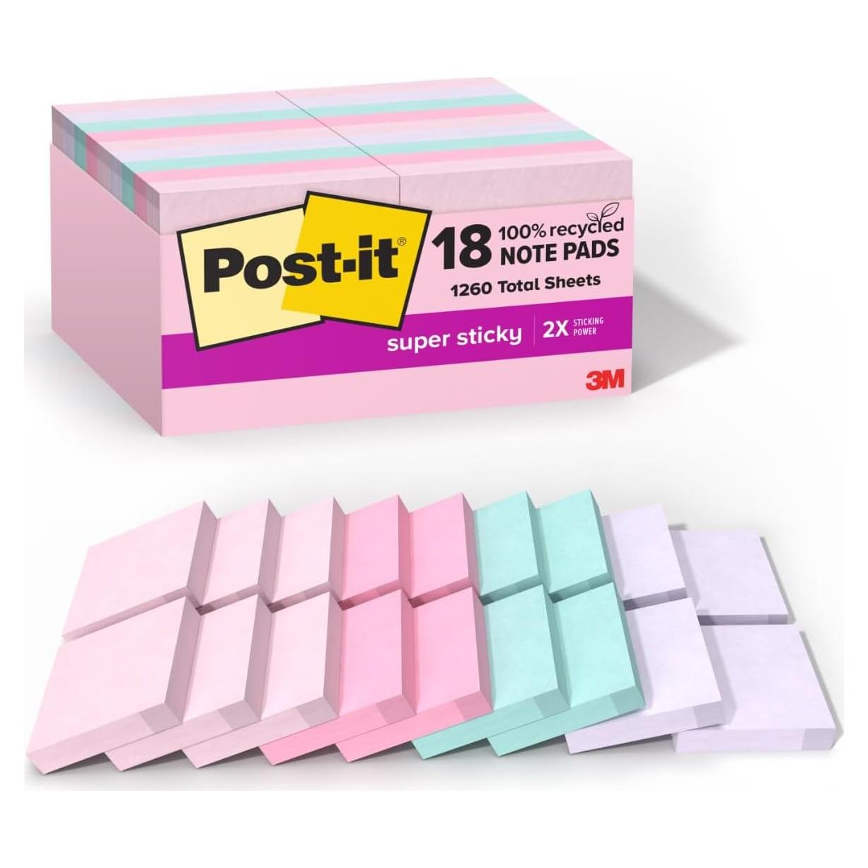 Notas Adhesivas Post-it Wanderlust 4.76 cm x 4.76 cm 18 Blocs