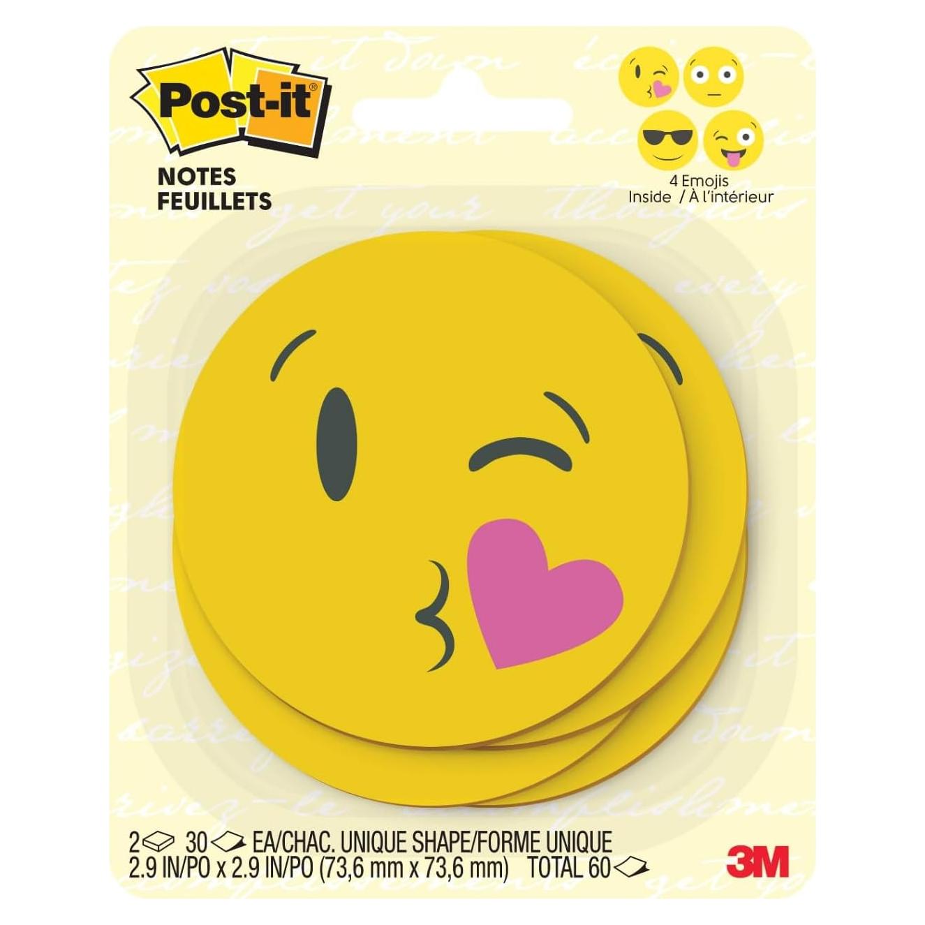 Notas Adhesivas Post-it Emoji 7.62x7.62 cm 2 Bloc 30 Hojas