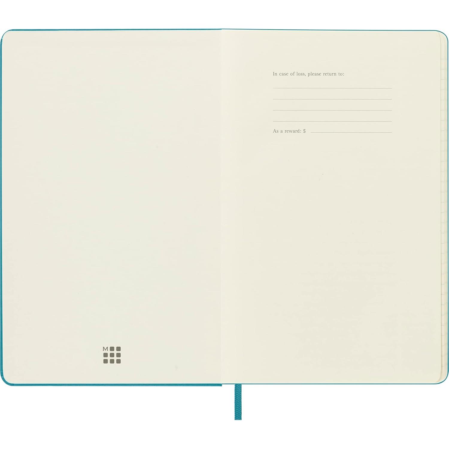 Cuaderno Moleskine Clásico Tapa Dura Grande Rayado Azul