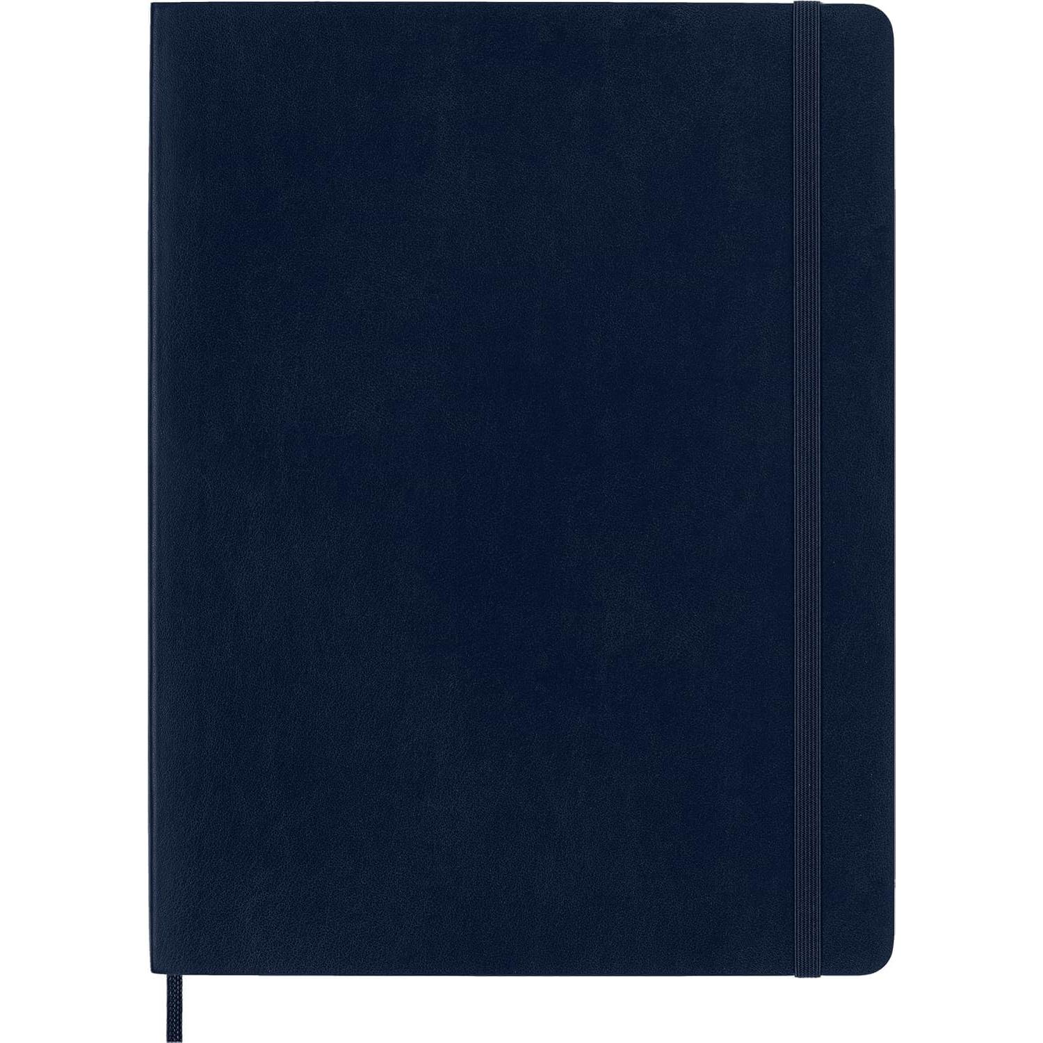 Cuaderno Moleskine Clásico Tapa Blanda XL Rayado Azul 192 Páginas