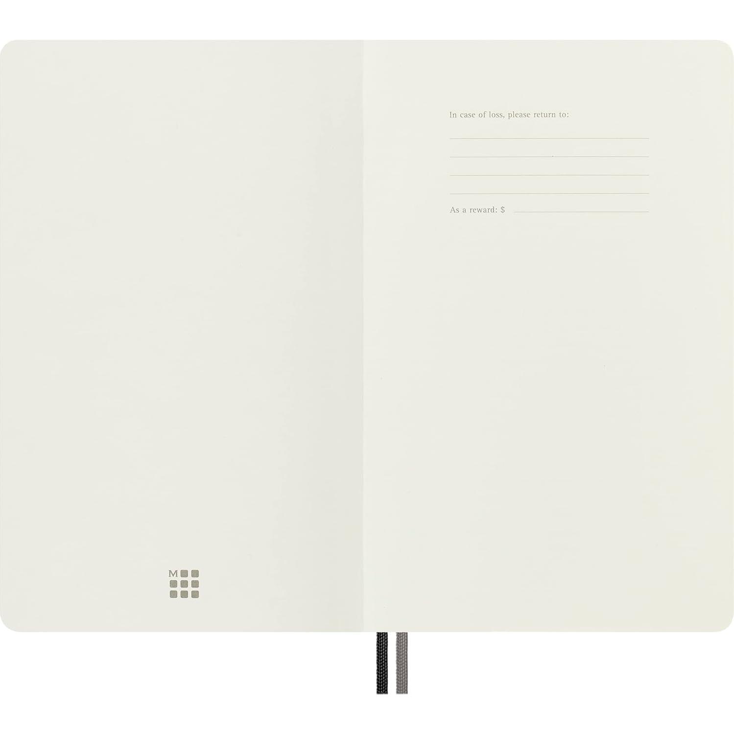 Cuaderno Moleskine Clásico Expandido Tapa Blanda Negro 400 Páginas