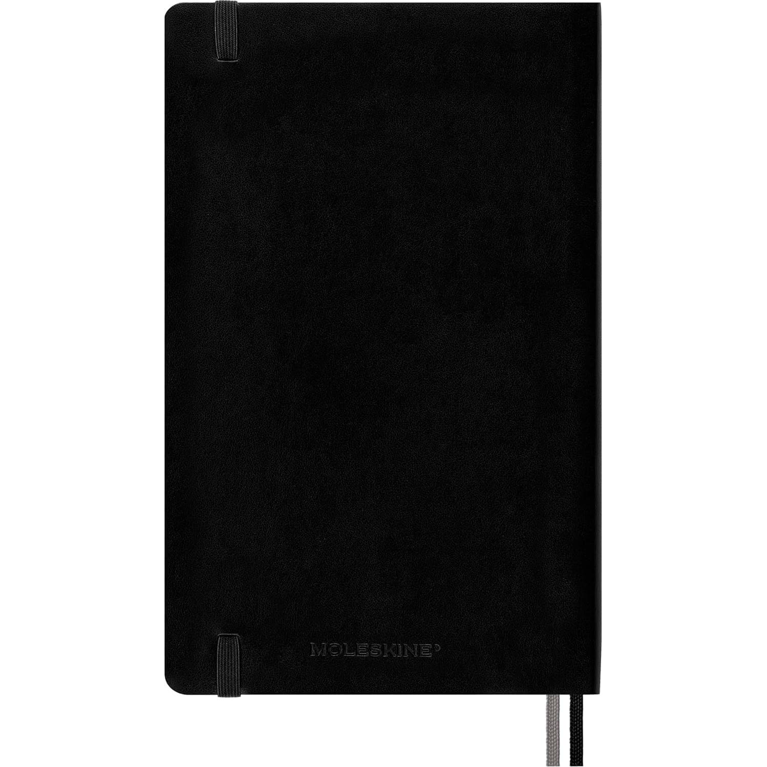 Cuaderno Moleskine Clásico Expandido Tapa Blanda Negro 400 Páginas