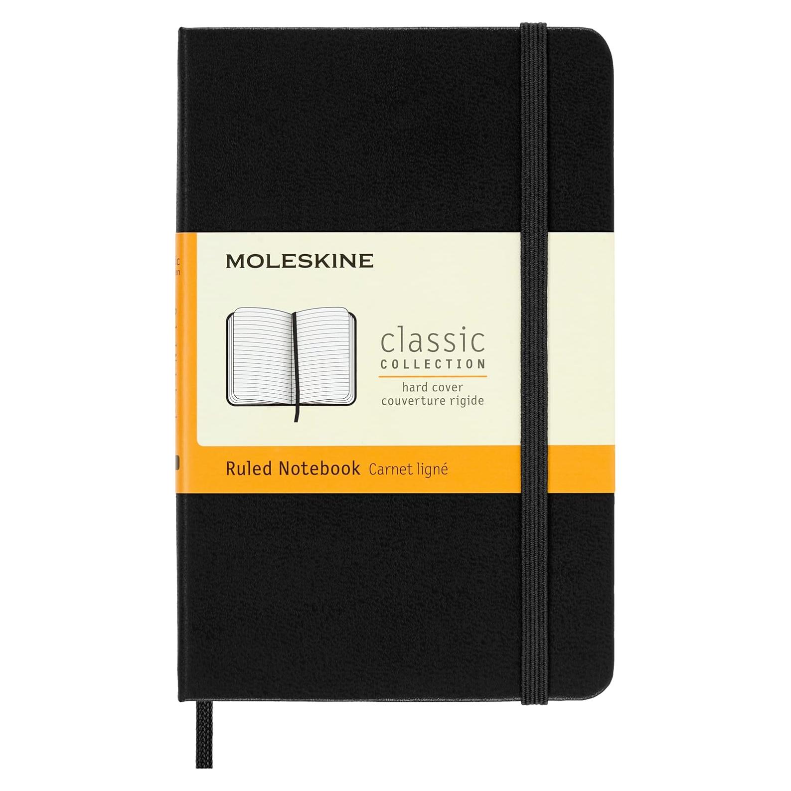 Cuaderno Moleskine Clásico Tapa Dura Pocket Negro 192 Páginas