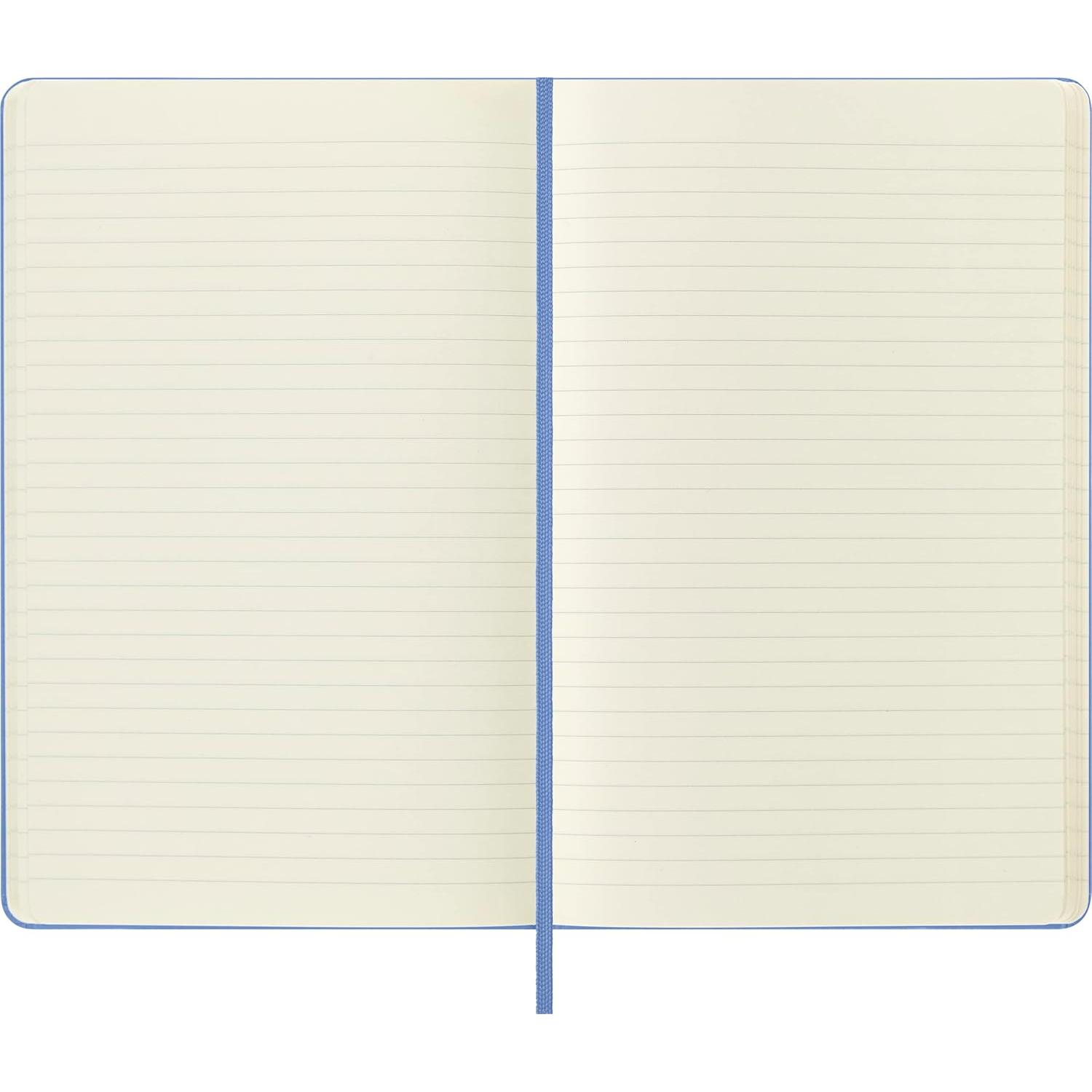 Cuaderno Clásico Moleskine Grande Rayado Azul 12.7x21cm