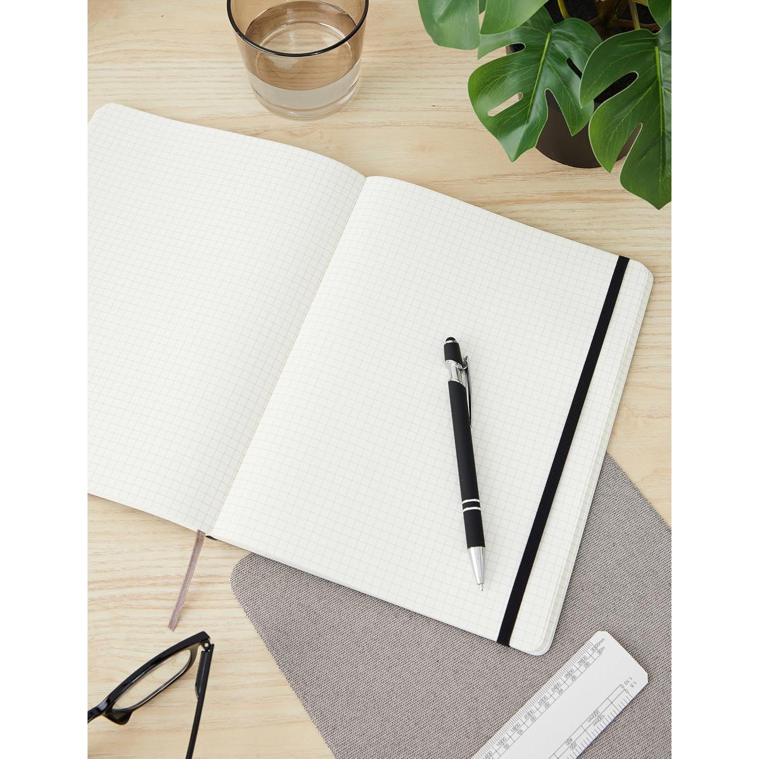 Cuaderno Moleskine XL Tapa Blanda Cuadrícula Negro 192 Páginas