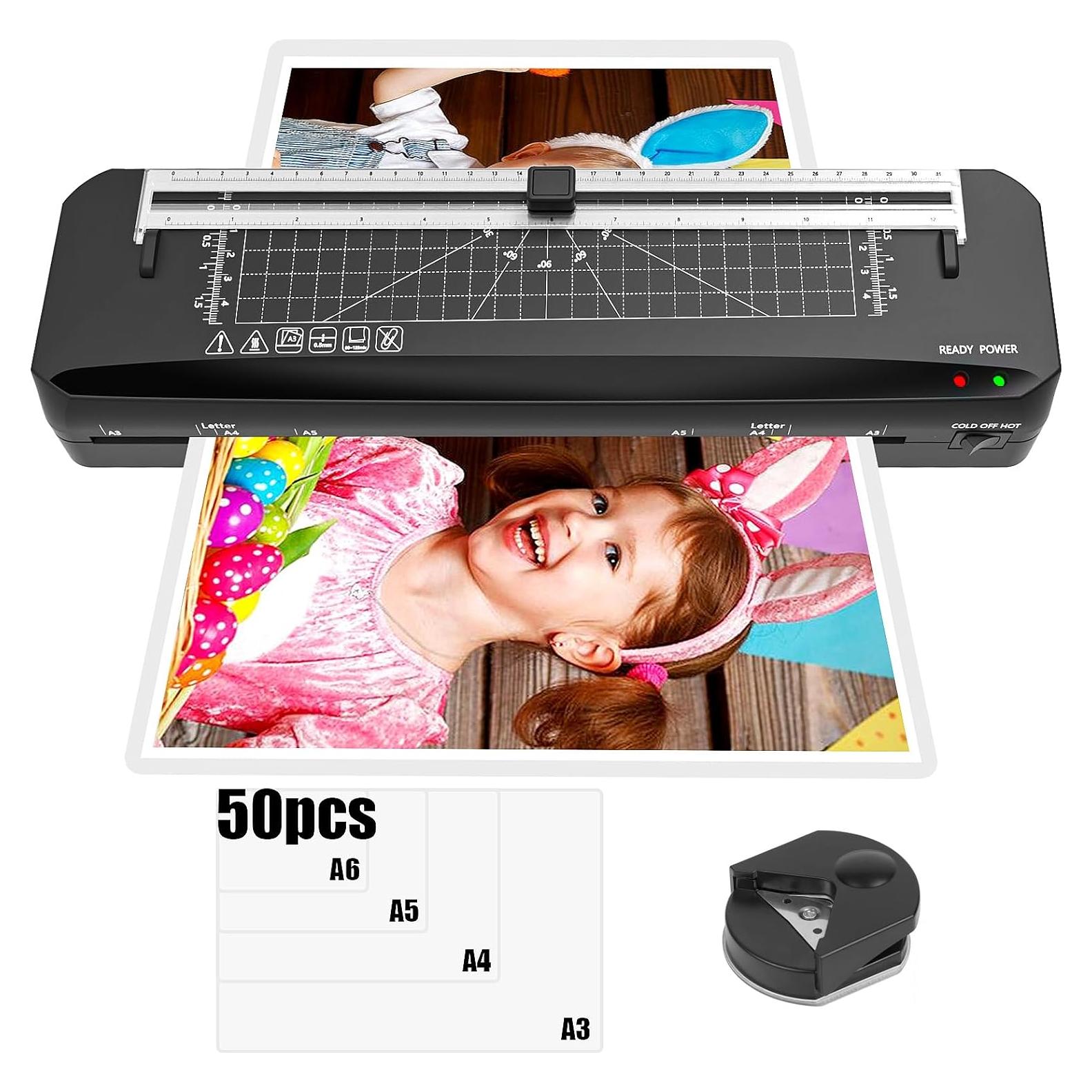 Laminadora A3 LADISHAN con Cortadora y 50 Hojas, 1.42 kg