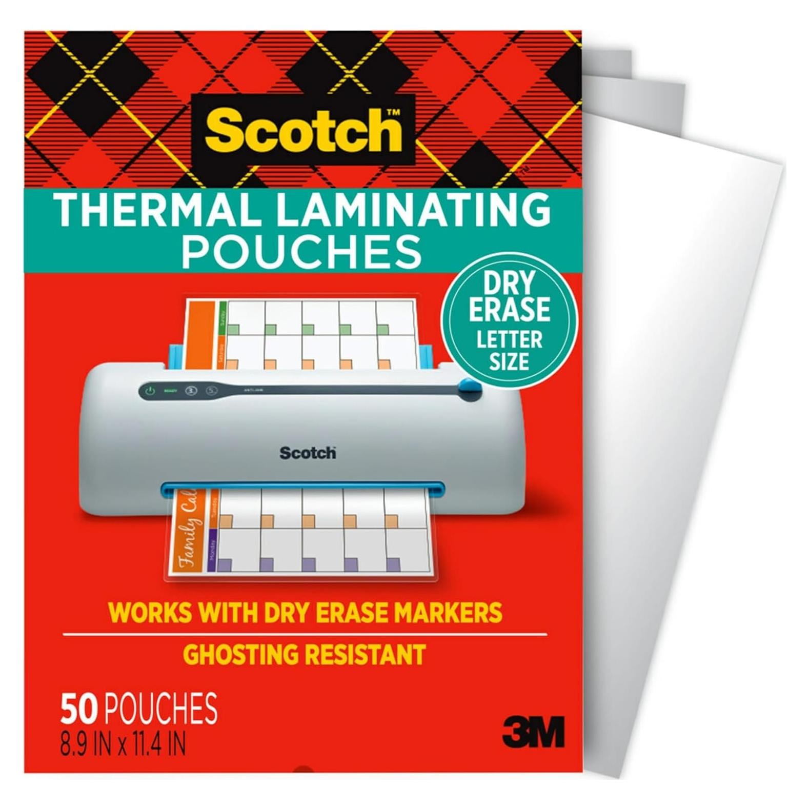 Bolsas de Laminado Térmico Scotch 50 Unidades Carta 3 mil