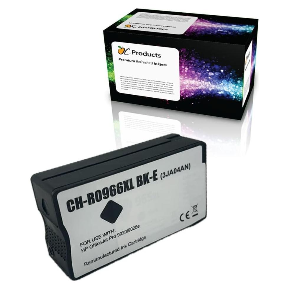 Cartucho de Tinta Remanufacturado OCProducts HP 966XL Negra