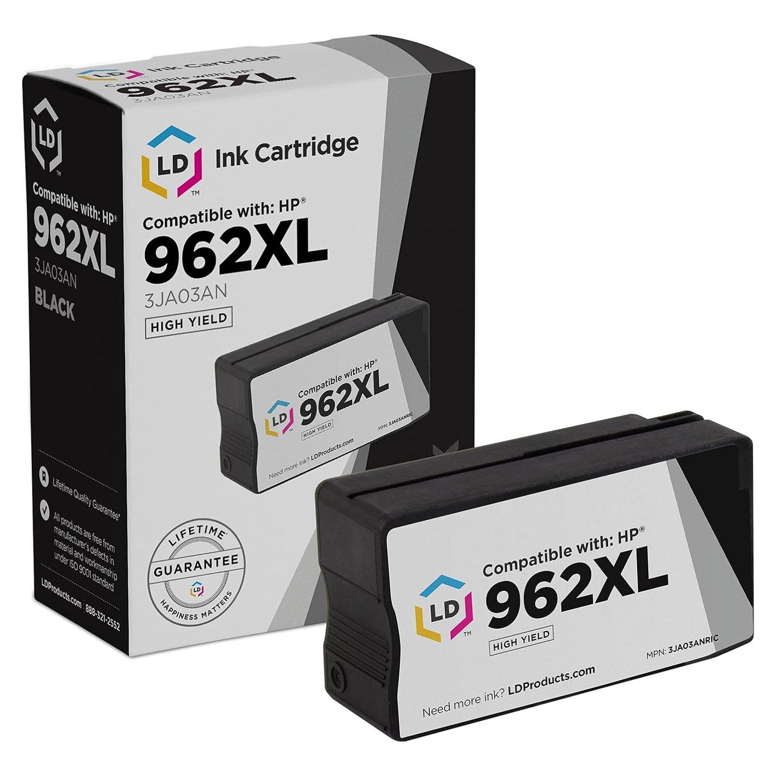 Cartucho de tinta remanufacturado LD Products 962XL Negro para HP