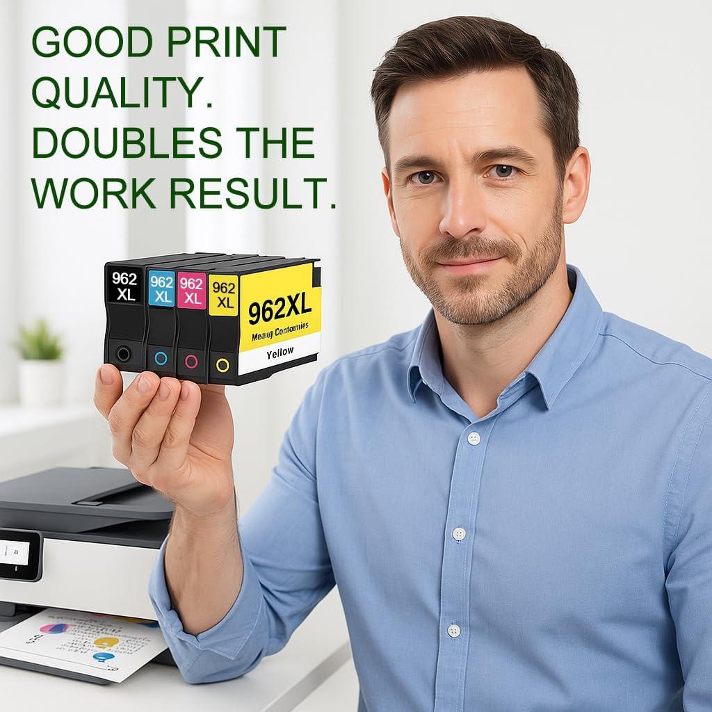 Cartuchos de Tinta 962XL Jpwnpn - 4 Pack Negro, Cian, Amarillo, Magenta