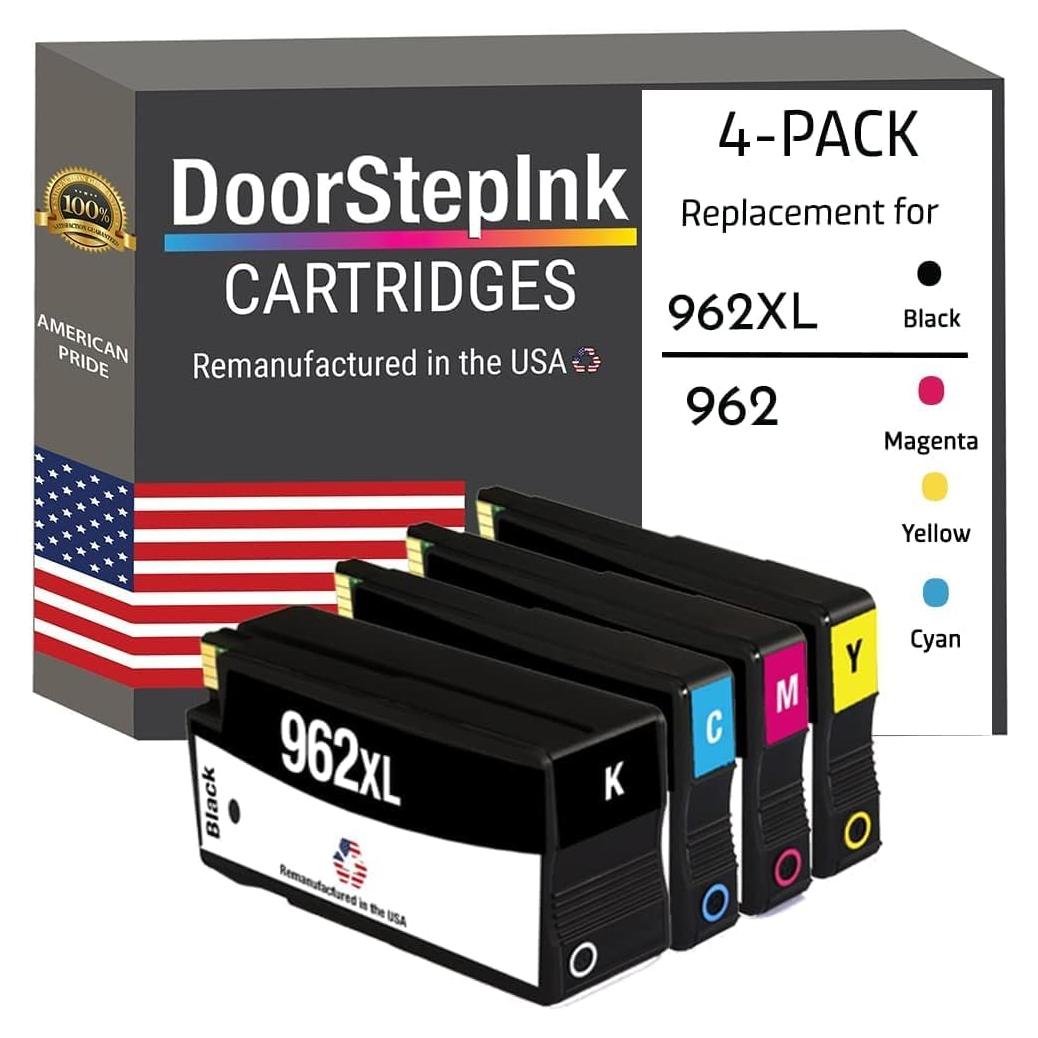Cartucho de tinta remanufacturado HP 962XL negro y color 4 unidades
