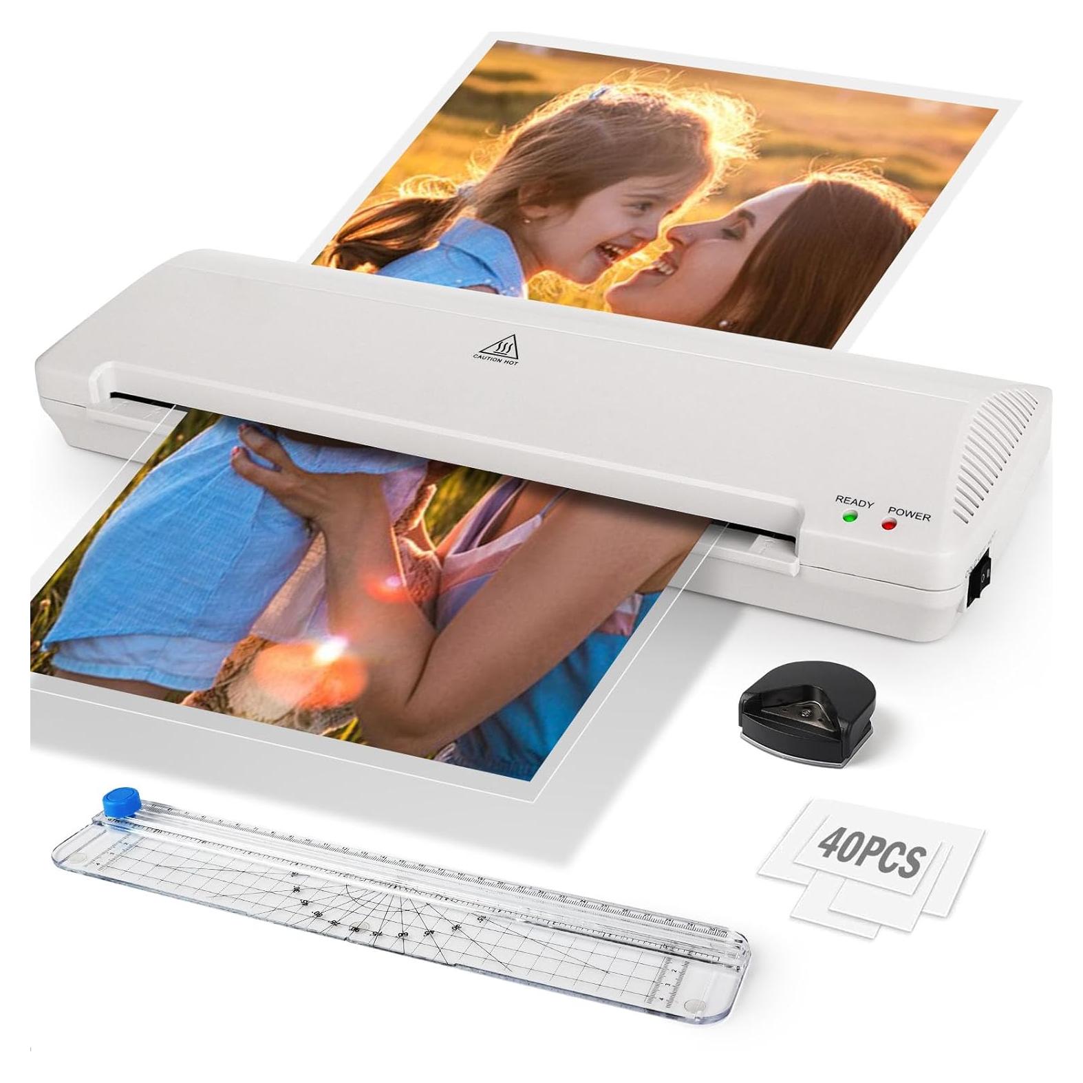 Laminadora Térmica A3 Zyerch 7 en 1 con 40 Fundas