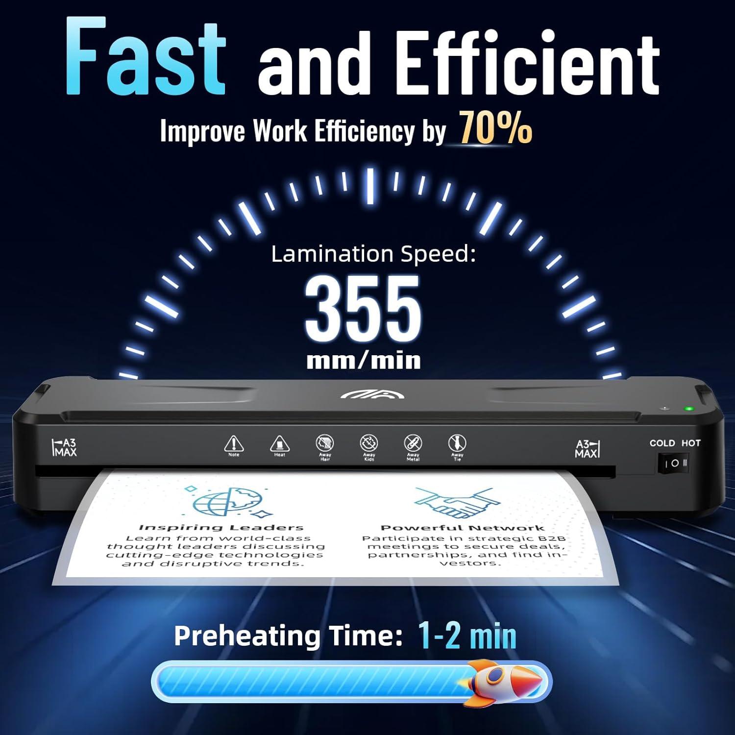 Máquina de Laminado Raycial A3 28x43 cm + 50 Hojas