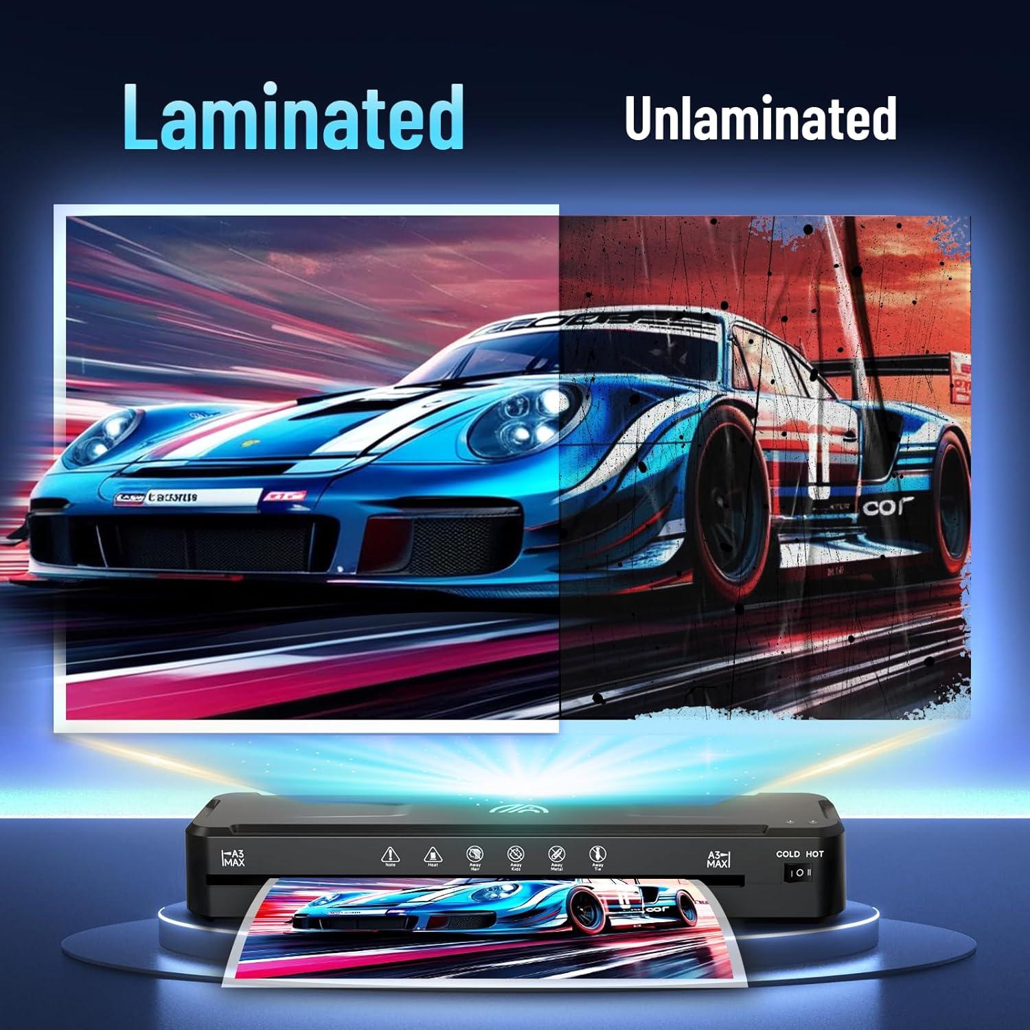 Máquina de Laminado Raycial A3 28x43 cm + 50 Hojas