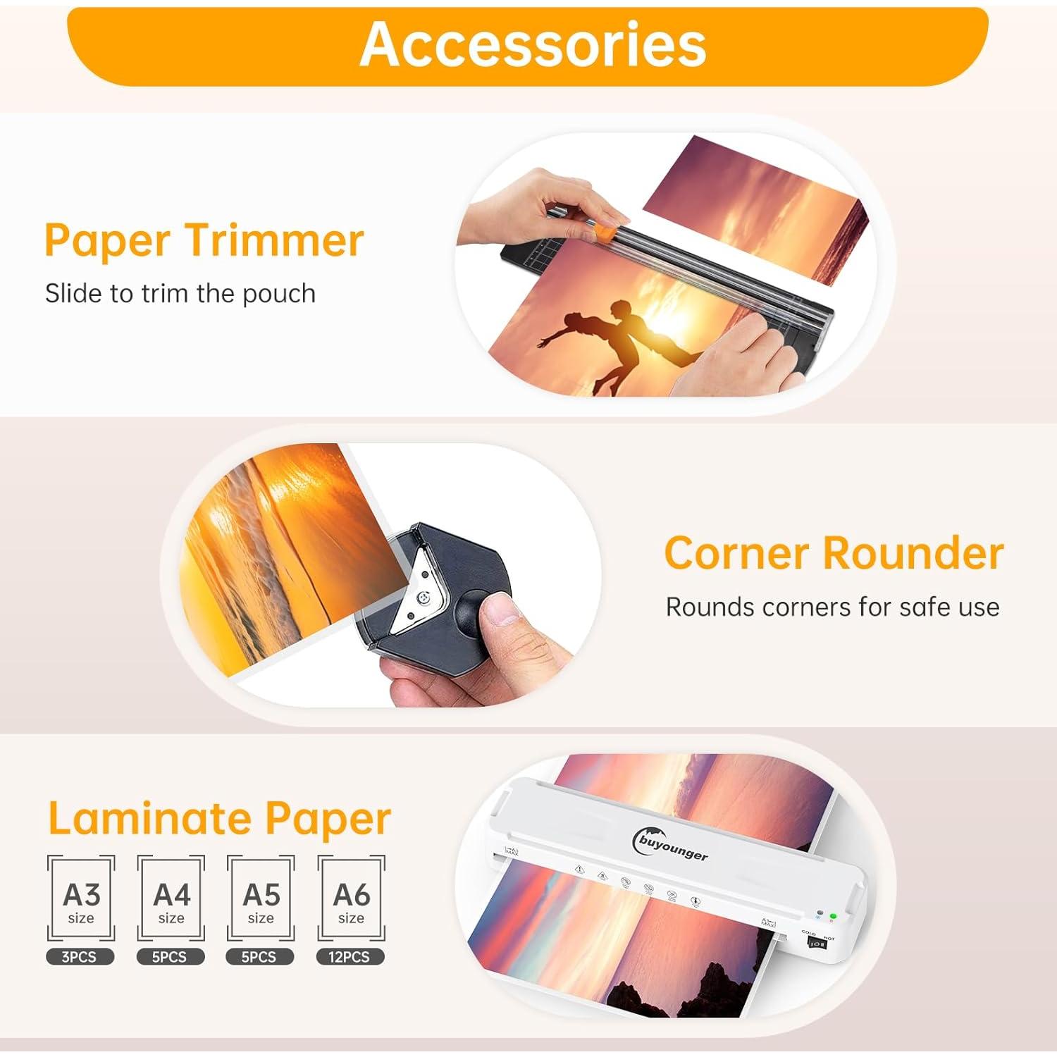 Máquina de Laminado A3 Buyounger 13 Pulgadas Calentamiento Rápido