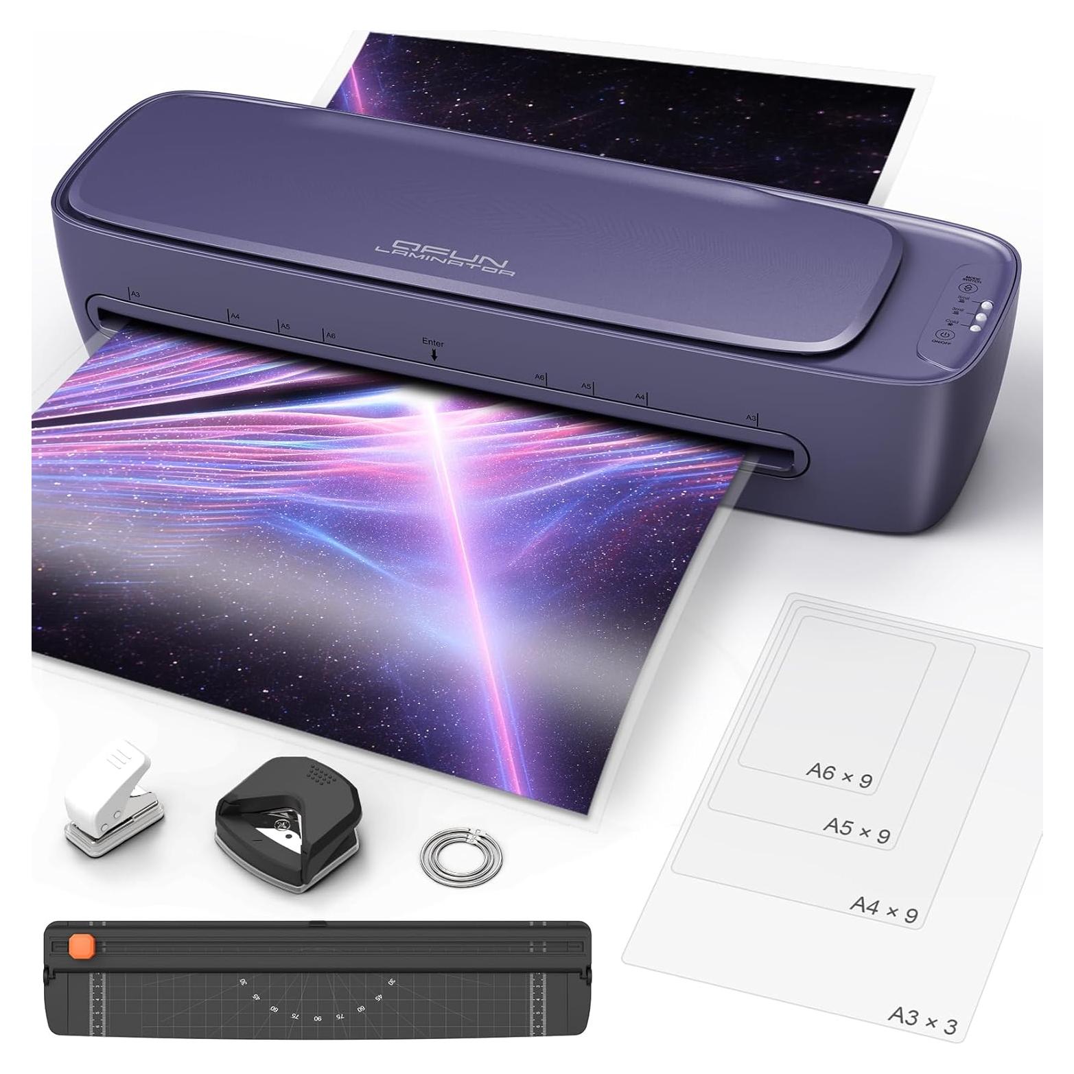 Laminadora Térmica Qfun 13" A3 9 en 1 Frío Caliente 60s