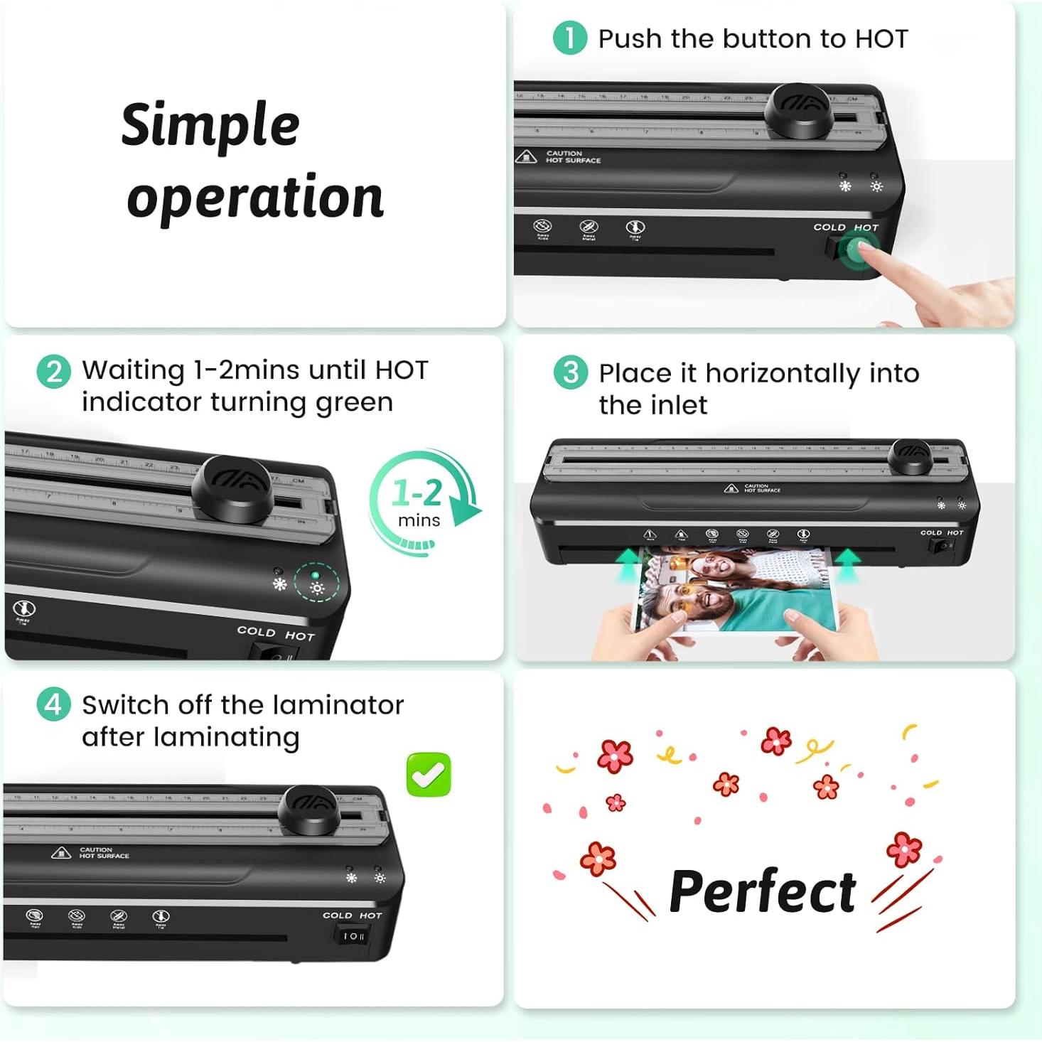 Máquina Laminadora A4 MAXDONE 9 Pulgadas 0.74 kg Doble Modo