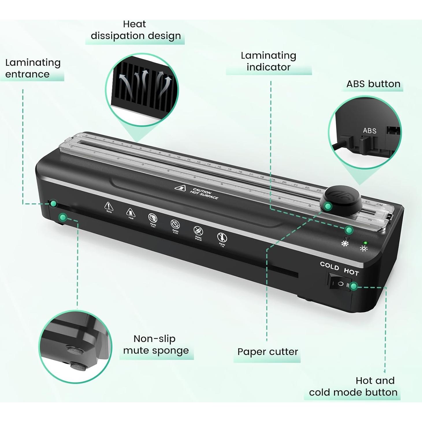 Máquina Laminadora A4 MAXDONE 9 Pulgadas 0.74 kg Doble Modo