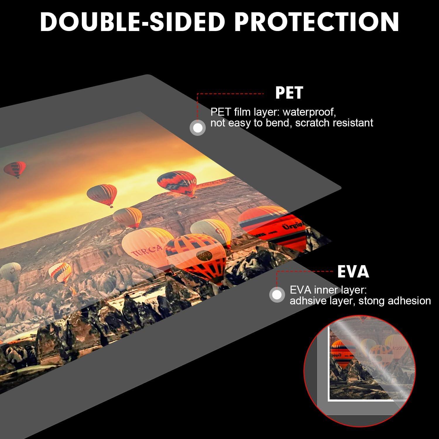 Hojas de Laminado RAZCC 600 Unidades 22.86 x 29.21 cm 3mil