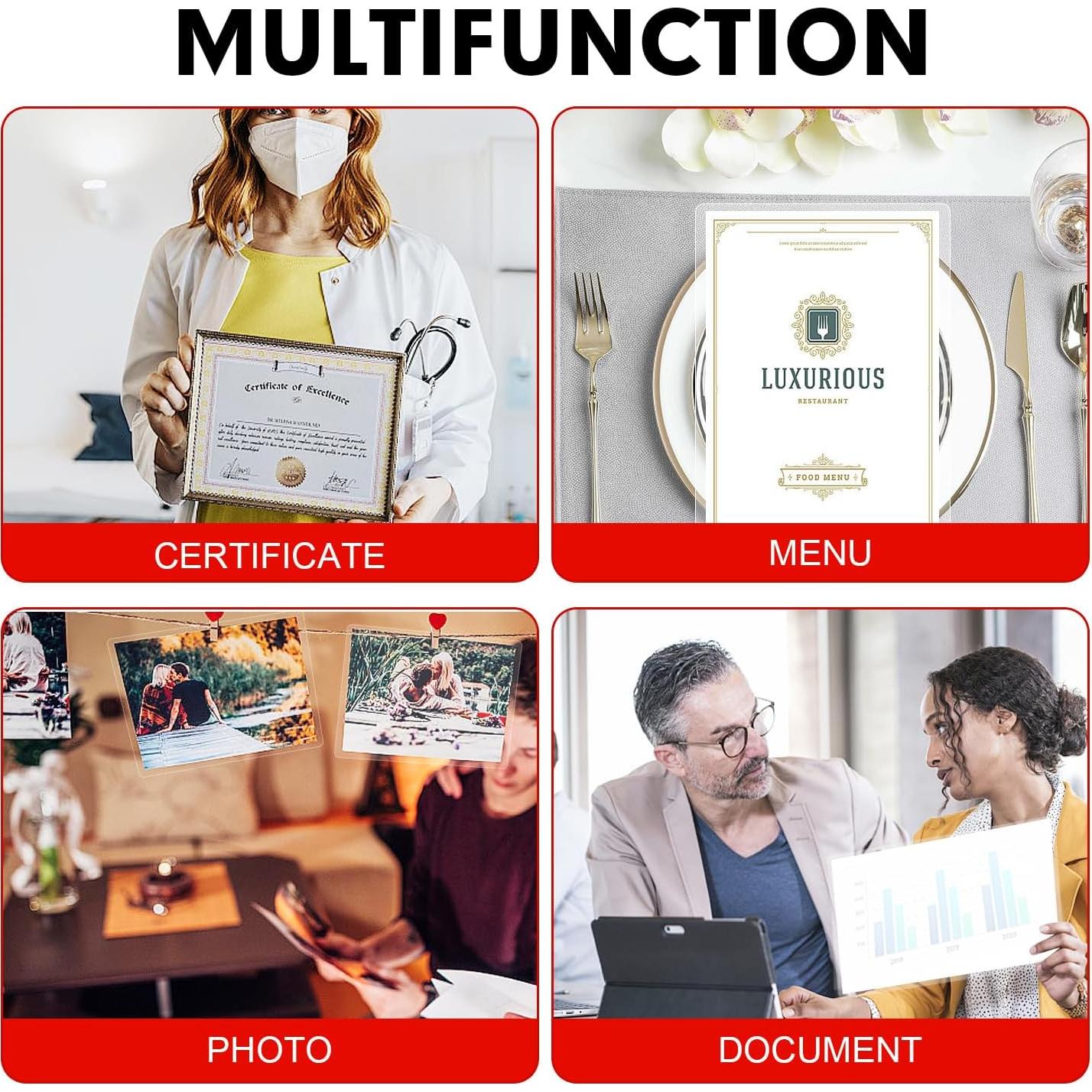 Hojas de Laminado RAZCC 100 Unidades 29.2 x 43.2 cm 3 Mil