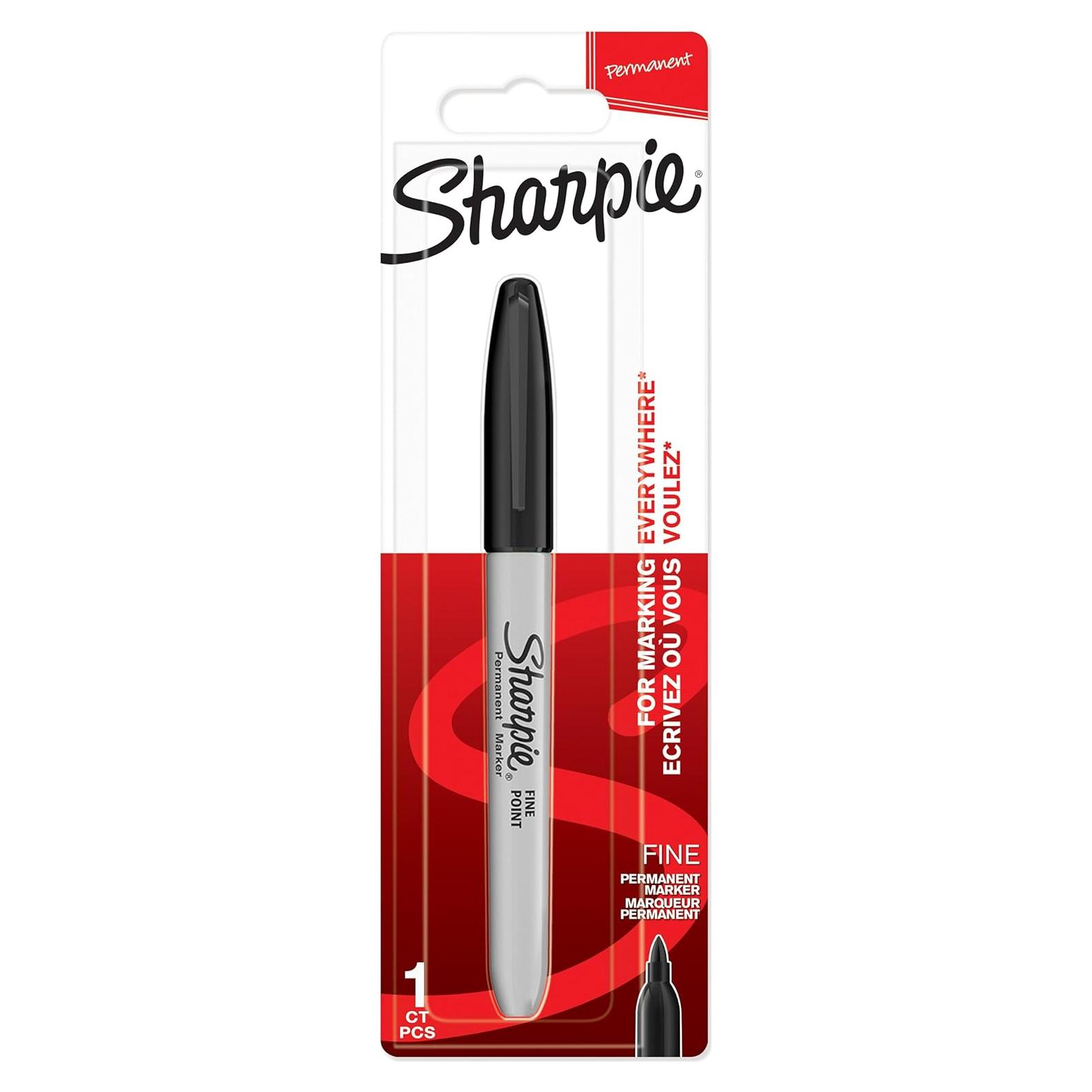 Marcador Permanente Sharpie Negro Punta Fina 0.5mm 1 Unidad