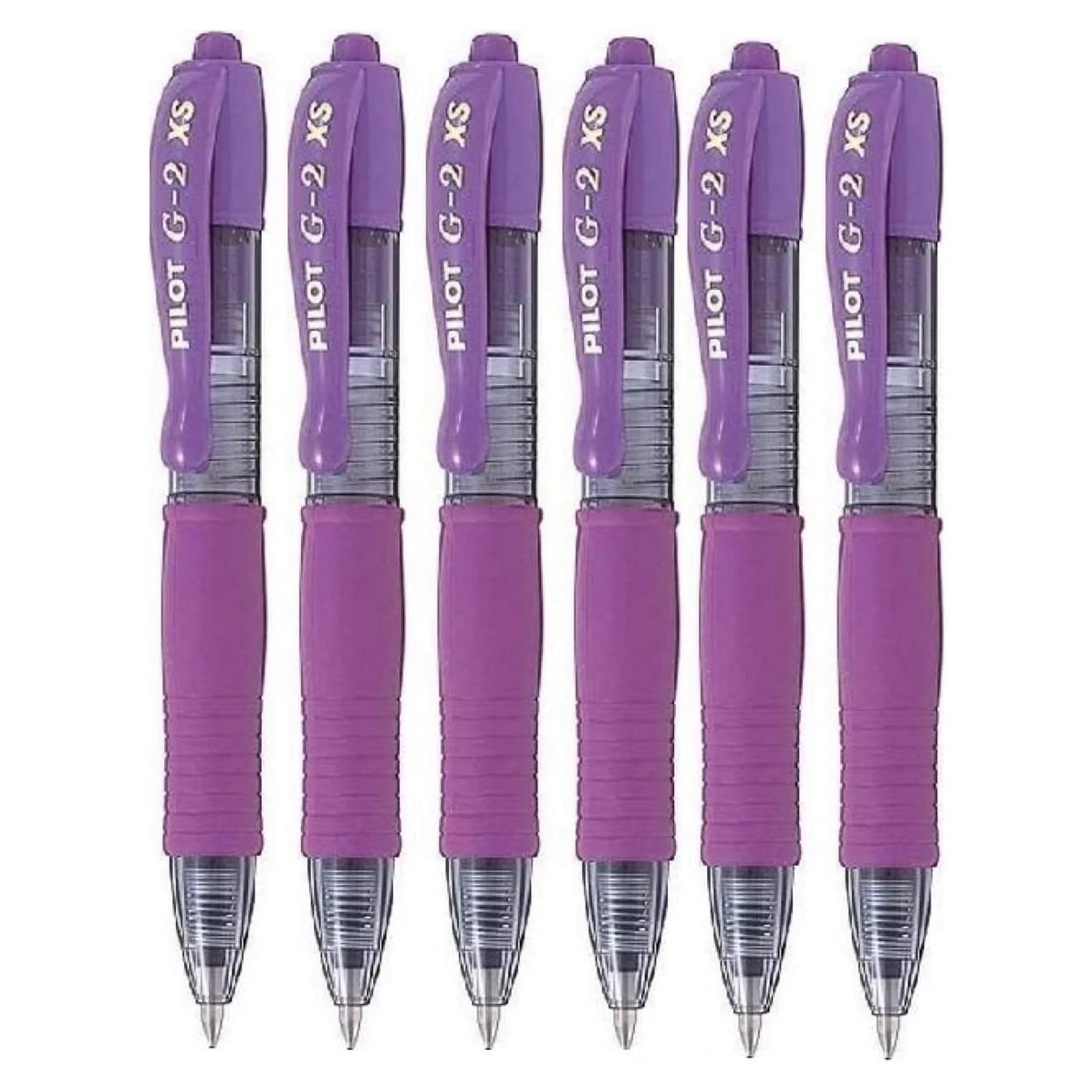 Bolígrafo Retráctil Pilot G207 Pixie Violeta 0.7mm (Paquete de 6)