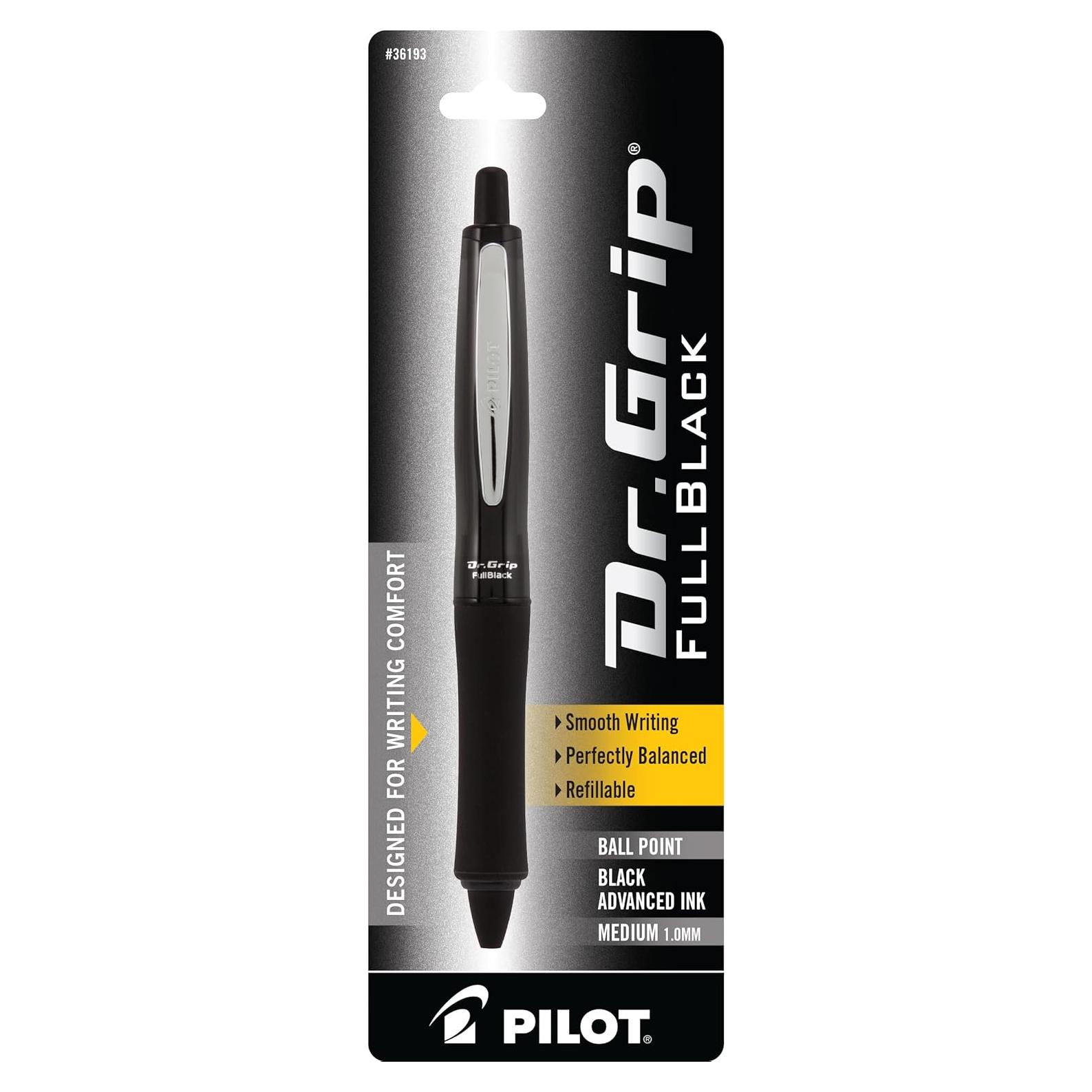 Bolígrafo Pilot Dr. Grip Full Black Retráctil Tinta Negra