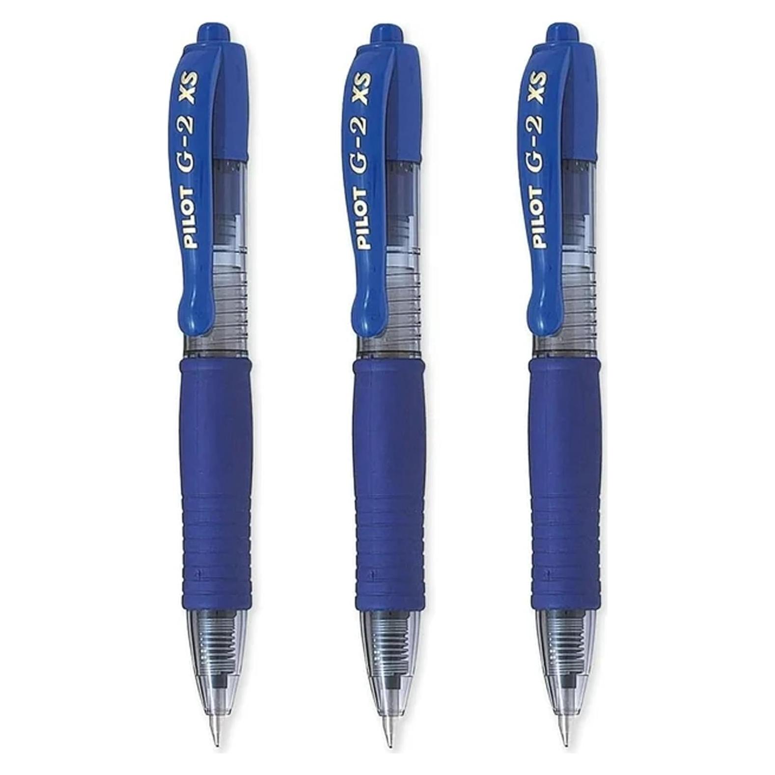 Bolígrafos Mini Rollerball Pilot G2-XS7 Azul 0.7mm (3 Unidades)