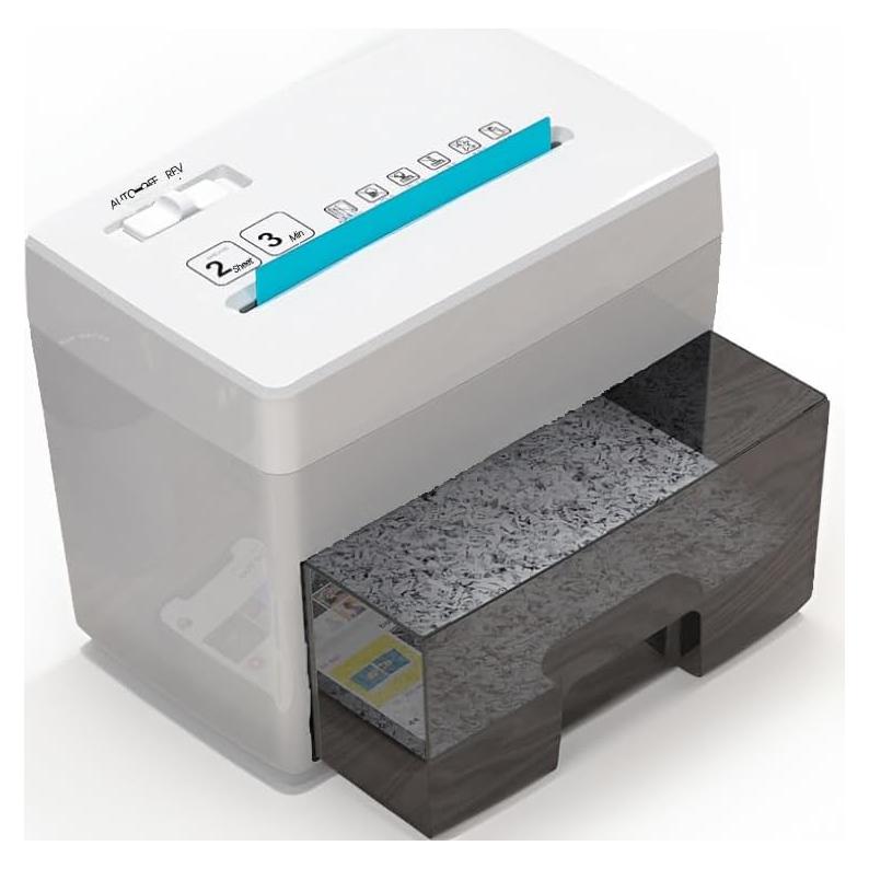 Destructora de Papel Micro Corte Suntech 2 Hojas A4 Blanca