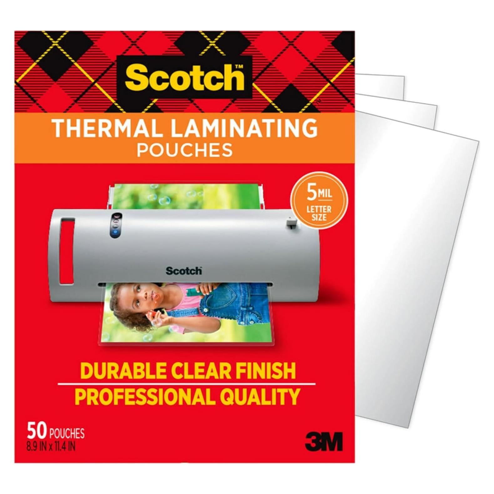 Bolsas de Laminado Térmico Scotch 50 Hojas Carta 22.6x29cm