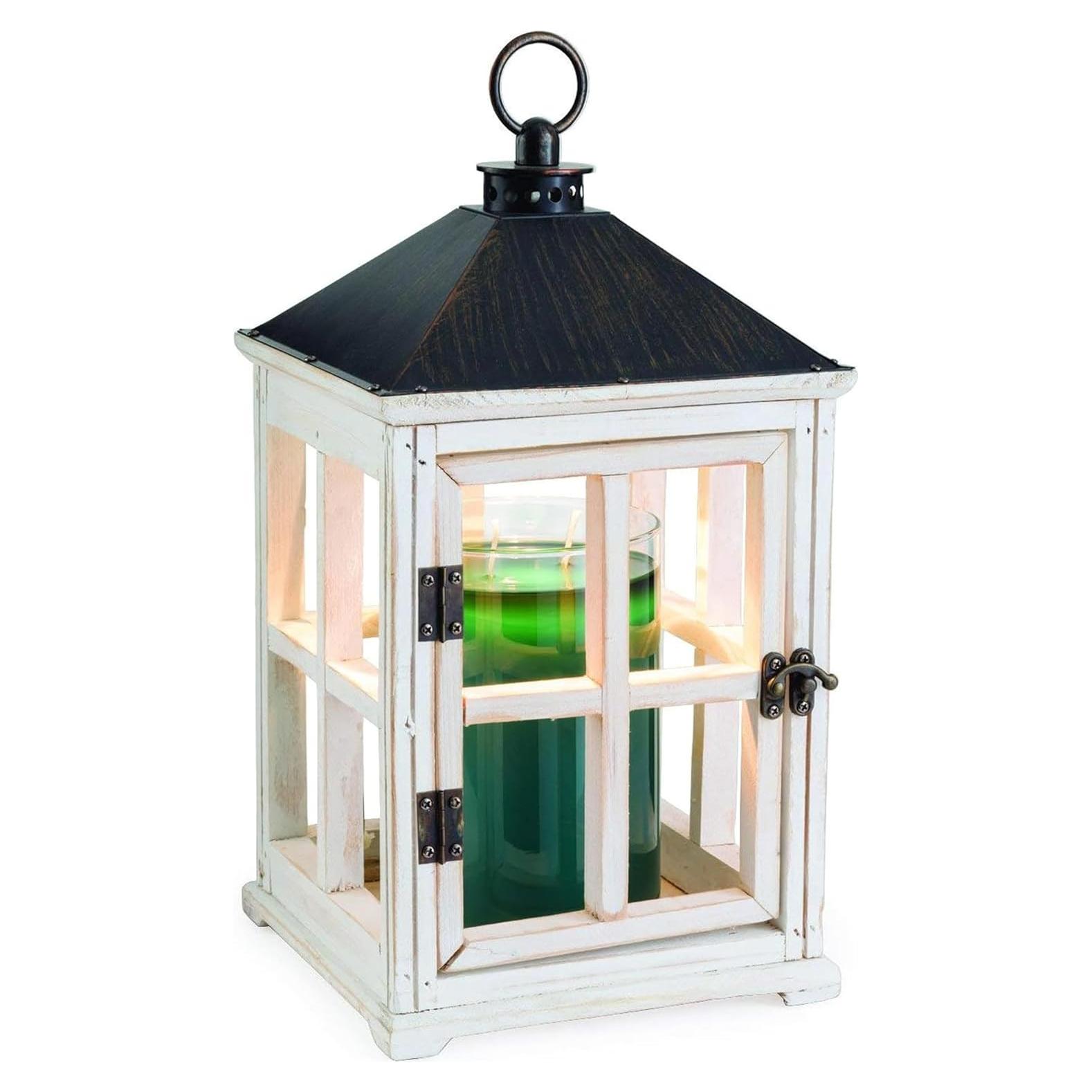 Linterna Calentadora de Velas Candle Warmers Granja Blanca 30.48 cm