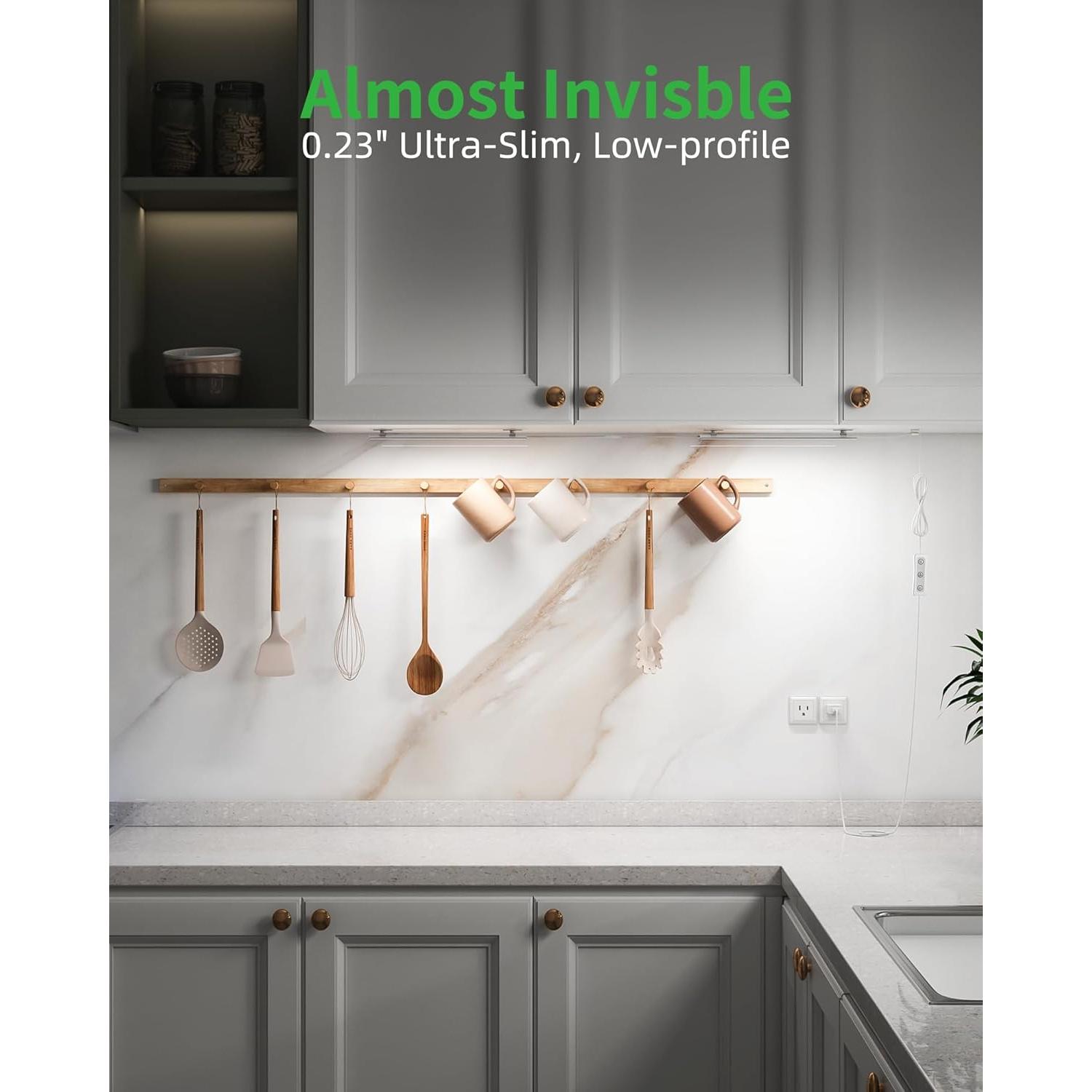 Iluminación LED bajo gabinete VOVAMO UNO-LK 2 piezas 30.5cm