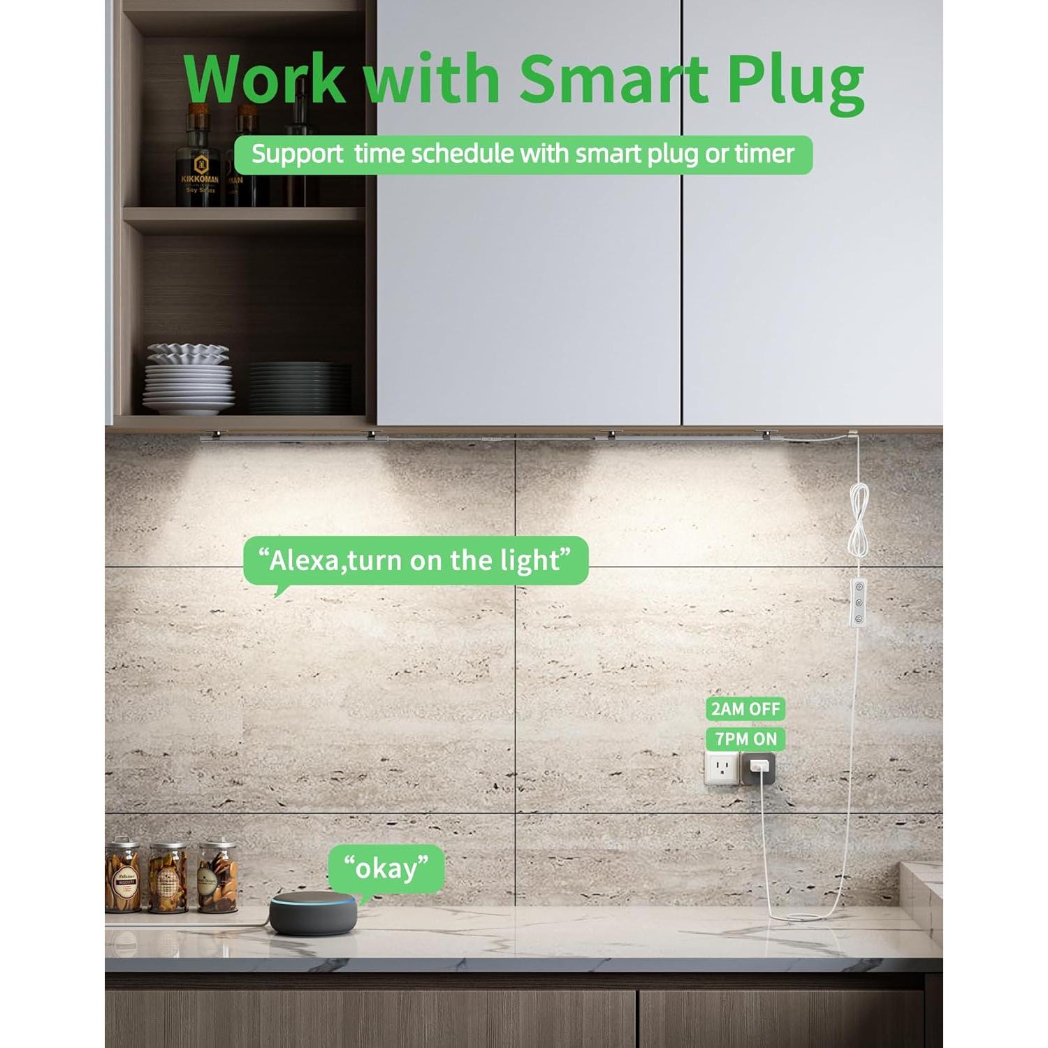 Iluminación LED bajo gabinete VOVAMO UNO-LK 2 piezas 30.5cm