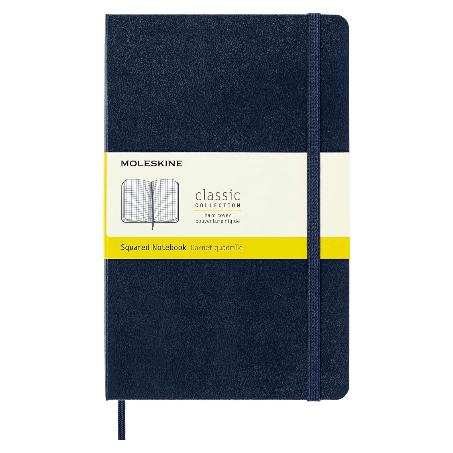 Cuaderno Clásico Moleskine Tapa Dura Grande Azul Zafiro 240 Páginas