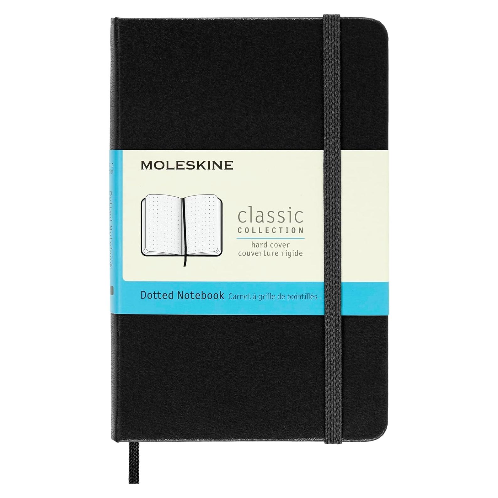 Cuaderno Moleskine Clásico Tapa Dura A6 Punteado Negro